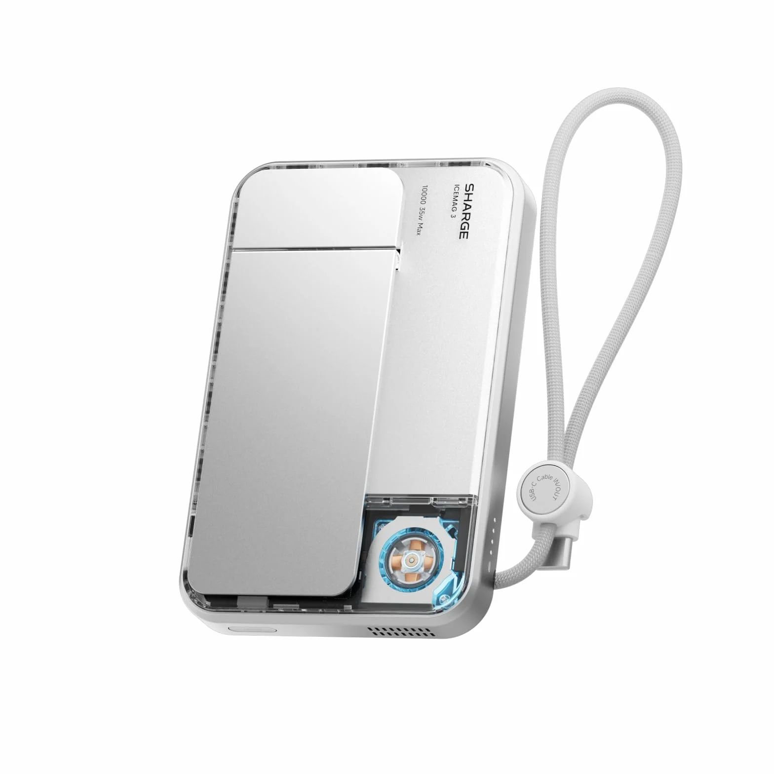 SHARGE Ice Mag 3 Powerbank 10000mAh MagSafe USB C szybkie ładowanie biały