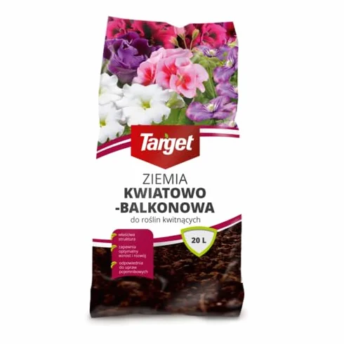 Ziemia do kwiatów na balkon Target 20 litrów podłoże gotowe