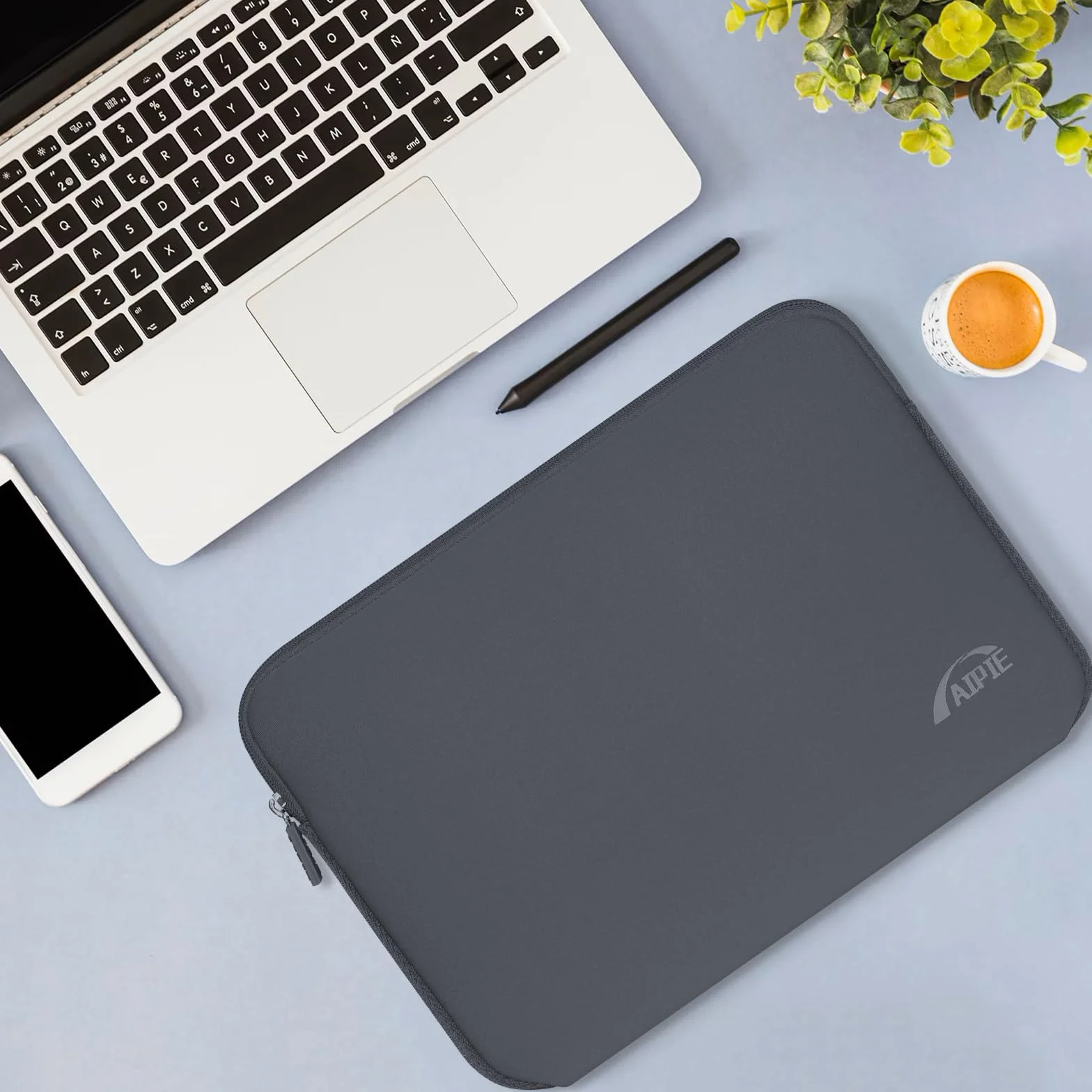 Etui ochronne na laptopa 16 cali z neoprenu szary kompatybilne z Acer ASUS Dell Lenovo Microsoft HP