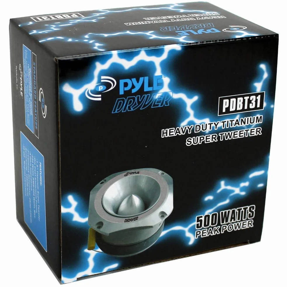 DRIVER TWEETER PYLE PDBT31 PDBT 31 o mocy 250 W RMS i 500 W maks. mocy X używany w samochodzie z imadancją 4 omy lub do domu DJ dyskoteki