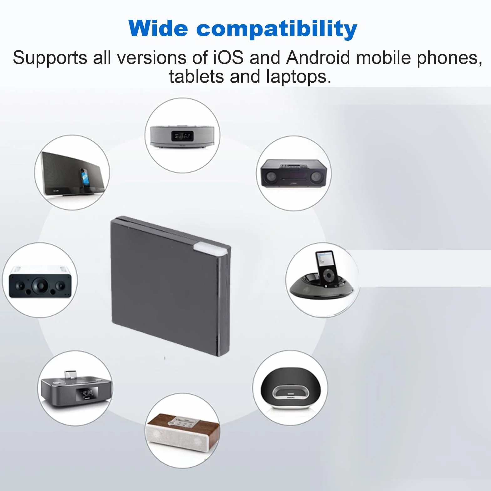 30 -pinowy Odbiornik Adaptera Bluetooth dla 30 Głośników Dock, Adapter Bluetooth 5.0 dla Sounddock