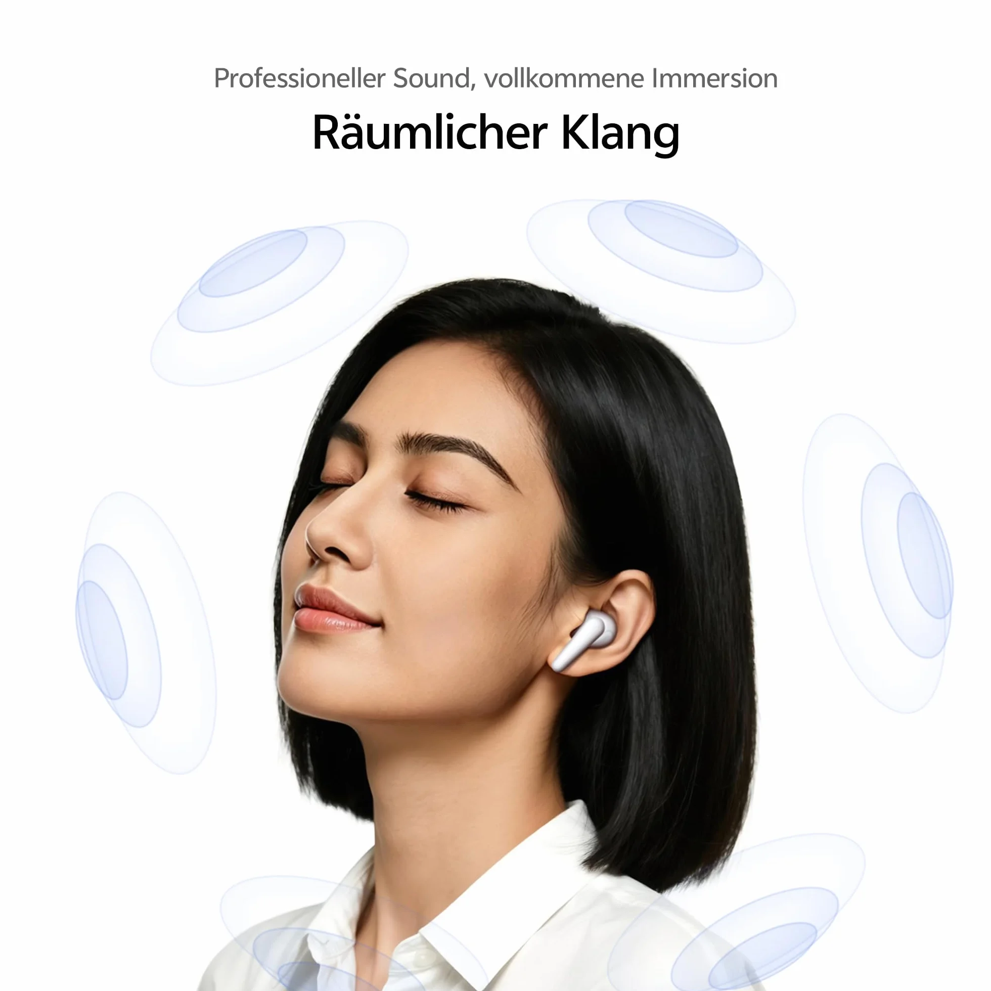 vivo Buds Pro bezprzewodowe słuchawki, 55 dB AI adaptacyjna redukcja szumów, żywotność baterii 55 godzin, dźwięk przestrzenny, BT 6.1 Dual Connection, IP54, wodoodporny, 4,3 g, kolor czarny