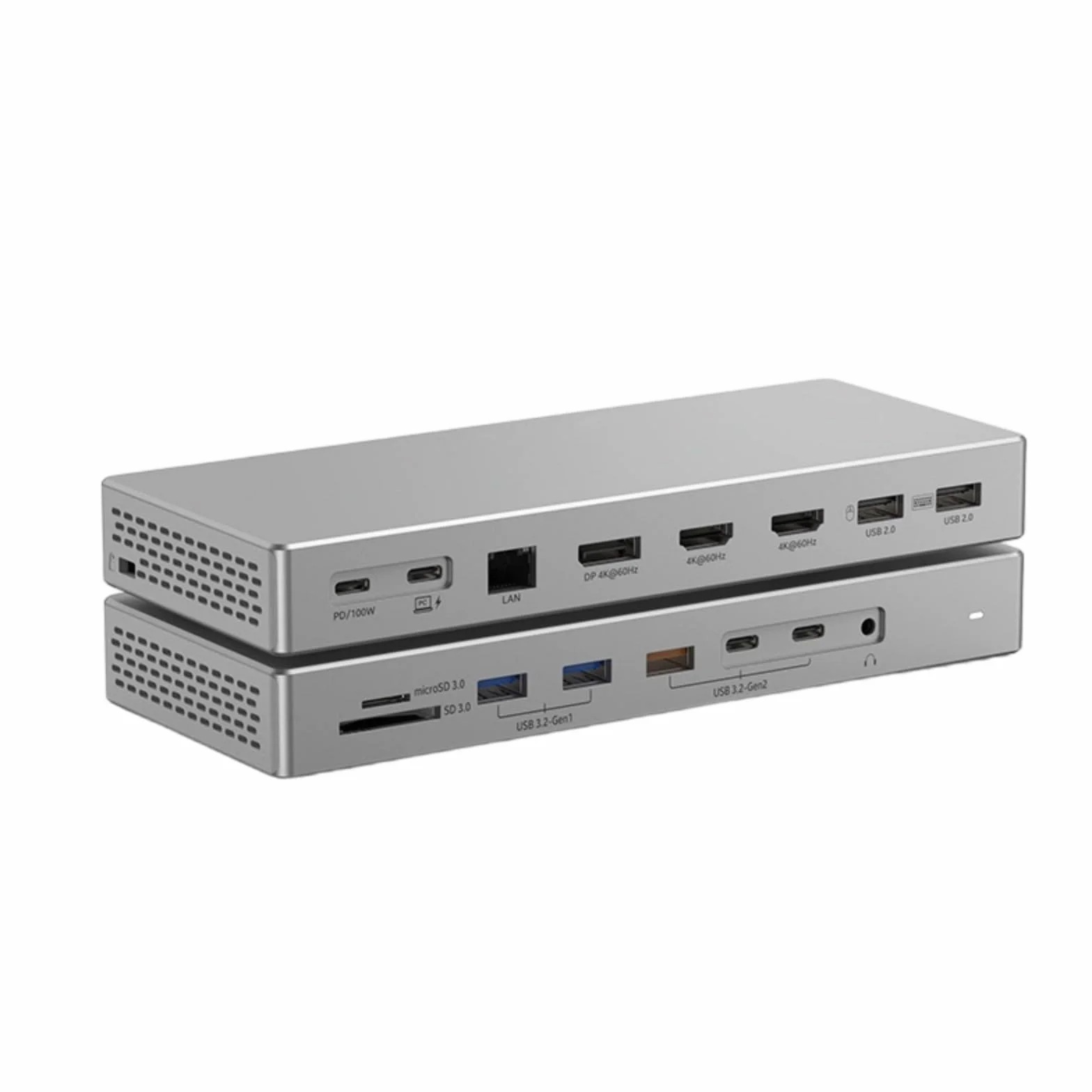 Koncentratory 4K z wieloma wyświetlaczami USB C, 16-portowe adaptery z gigabitowym ładowaniem Ethernet, port USB 3.2, adaptery Ethernet HDTV DP
