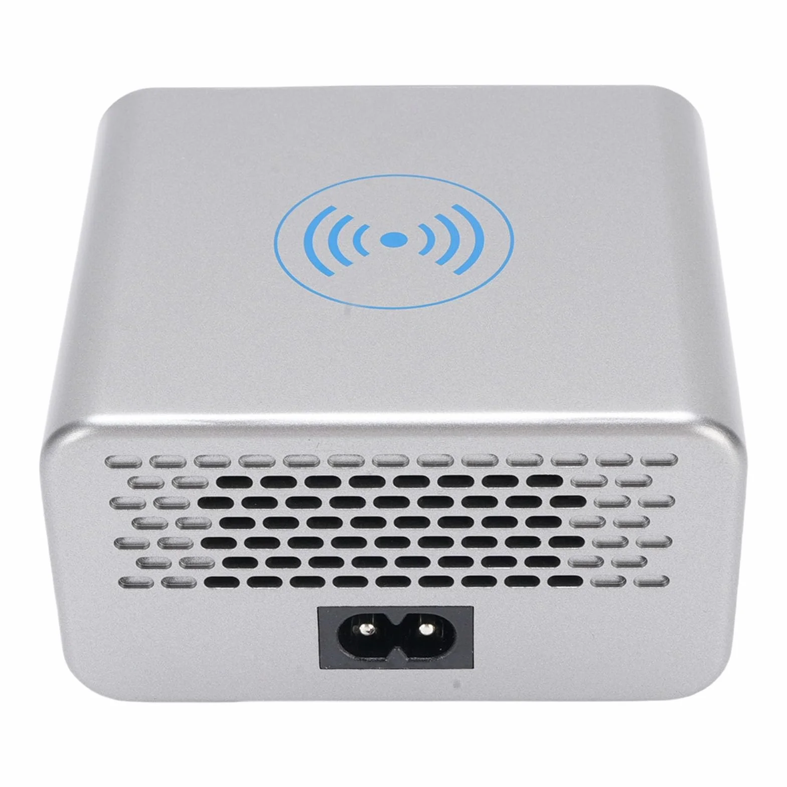 Cuifati Stacja ładowania Bezprzewodowego USB, Stacja ładowania 100W 8 Port Hub Block Cube, QC3.0 PD Szybka ładunek i Wyświetlacz Cyfrowy dla Tabletu Telefonu (przepisy europejskie)