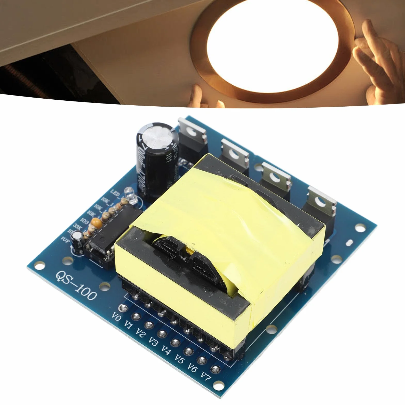 500W moduł konwertera napięcia DC 12V/24V do AC 18V/220V/380V, step-up, zasilanie PCB