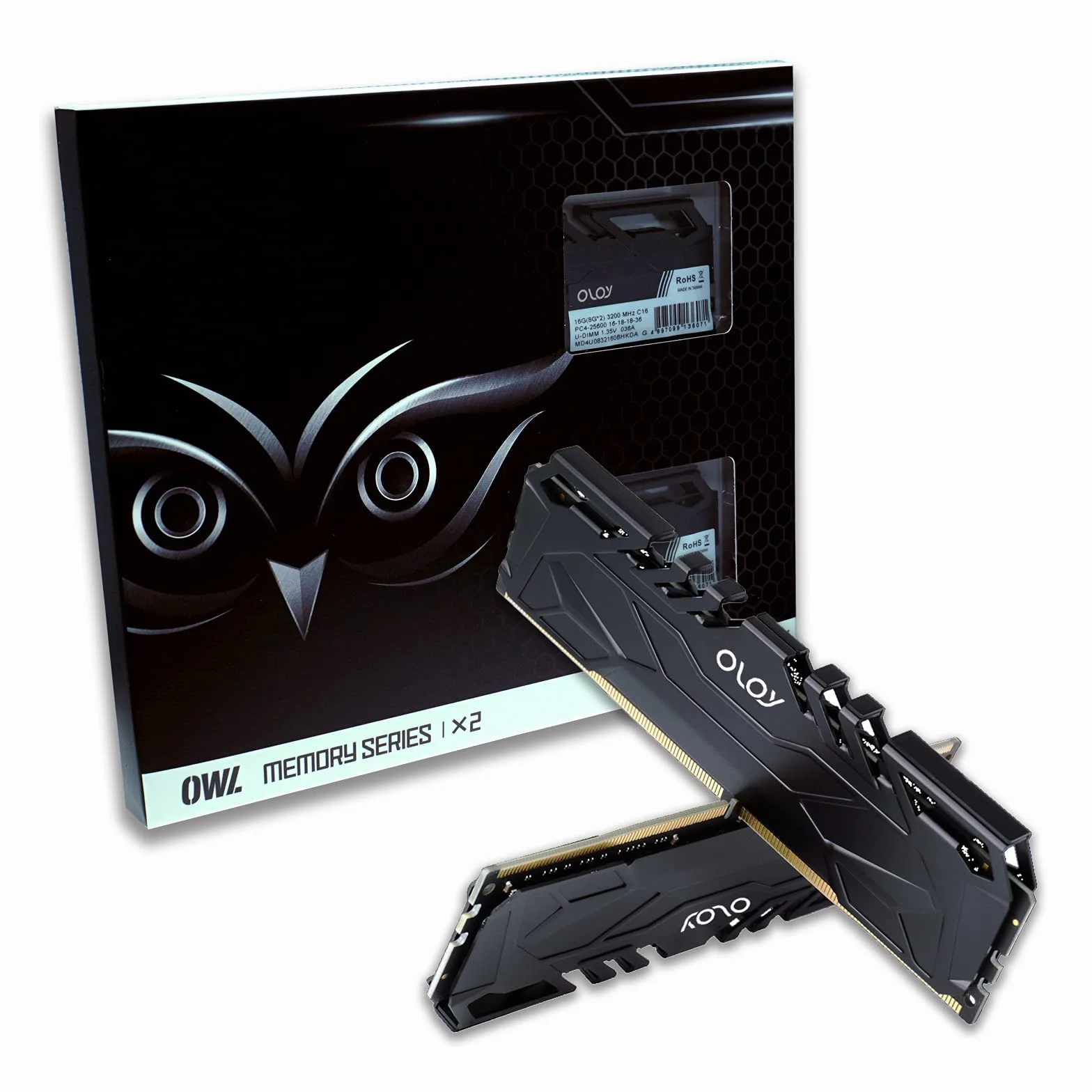 OLOy DDR4 RAM 16 GB (2 x 8 GB) 2666 MHz CL19 1,2 V 288-pinowy komputer stacjonarny UDIMM (MD4U082619BJDA)