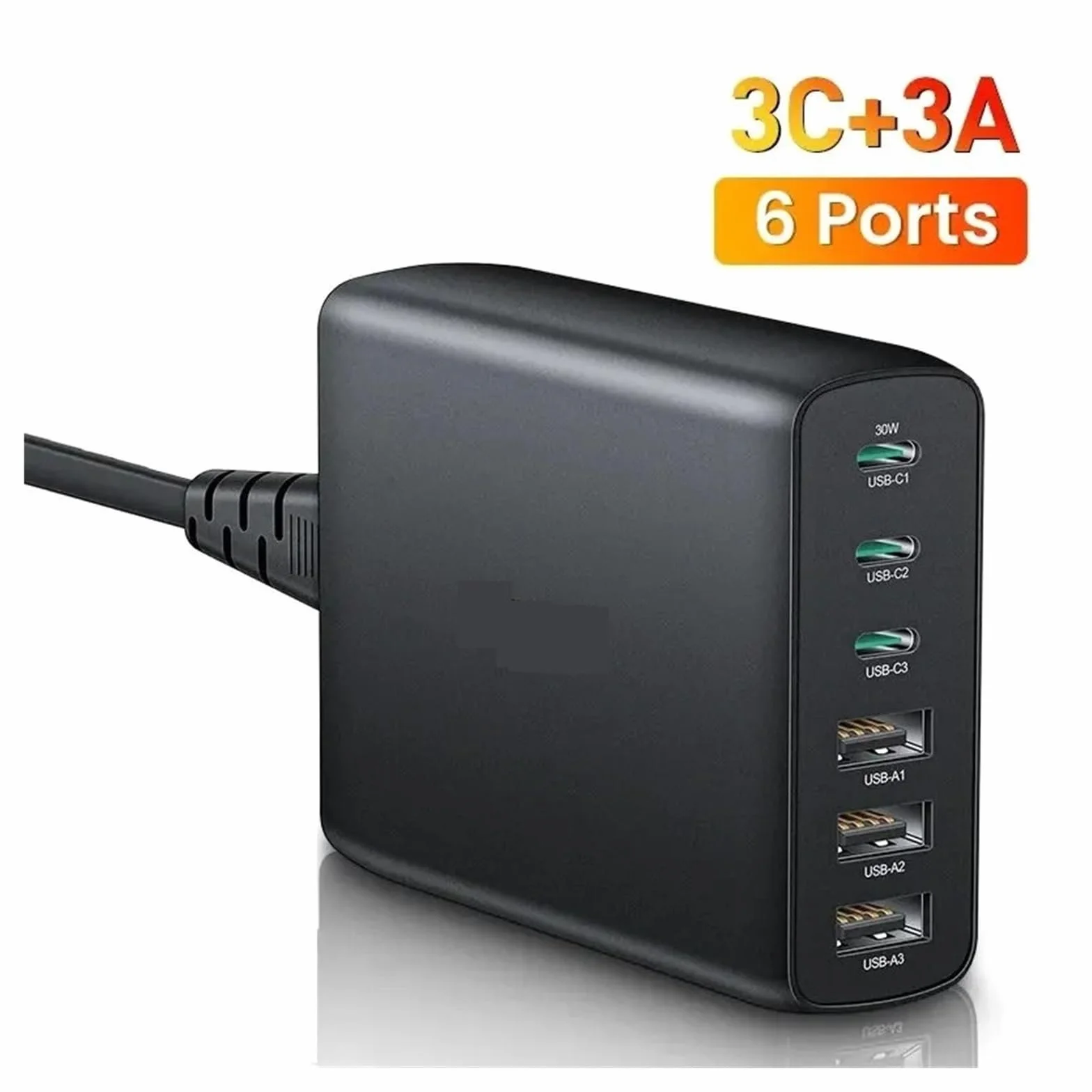 Ładowarka USB 100 W Typu C PD Szybkie Ładowanie Z Wieloma 6 Portami Stacja Ładująca Na Biurko MożLiwość Szybkiego łAdowania
