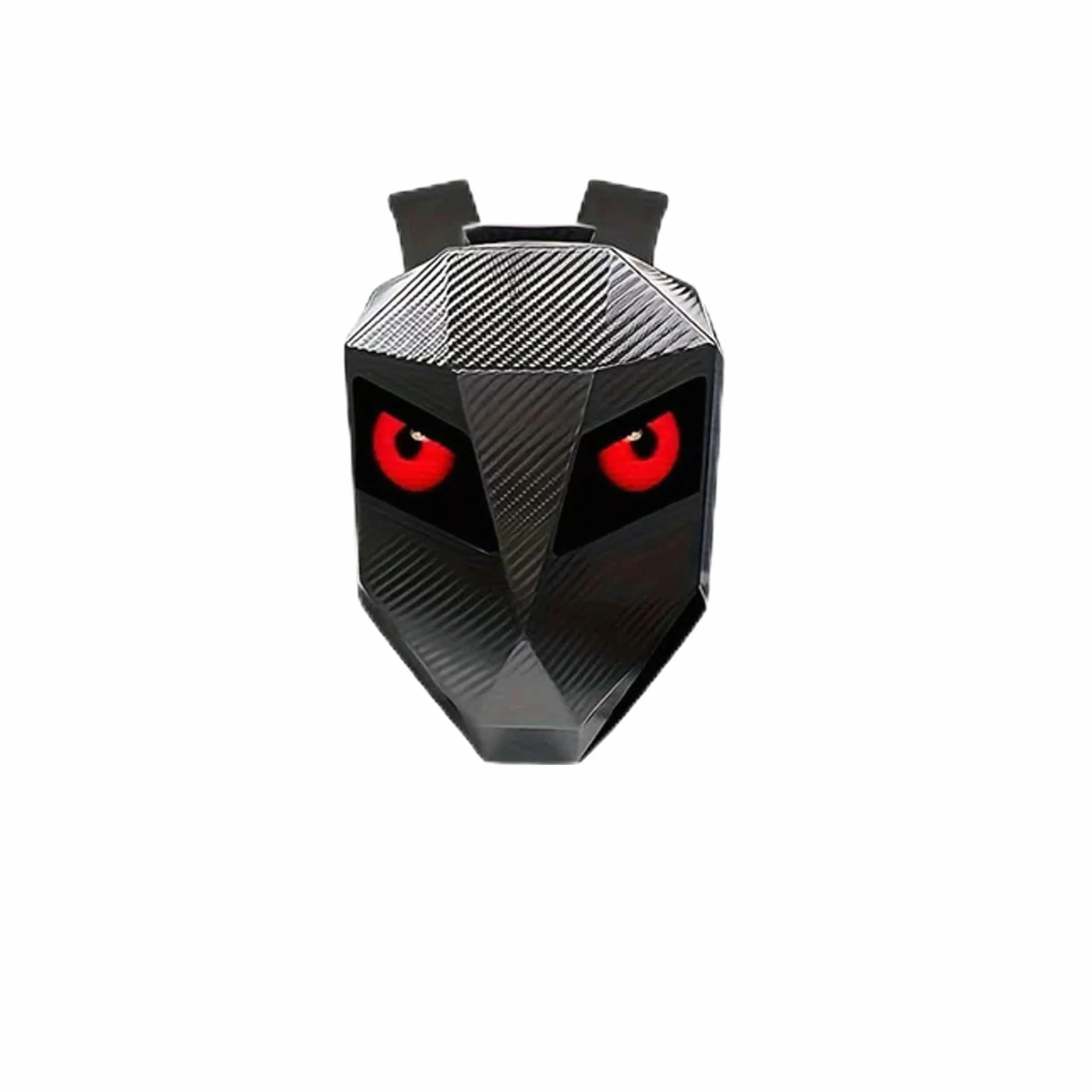 Carbon & King Plecak LED na motocykl lub skuter elektryczny, programowalny ekran LED, wodoodporna, twarda obudowa do laptopa (węglowy)