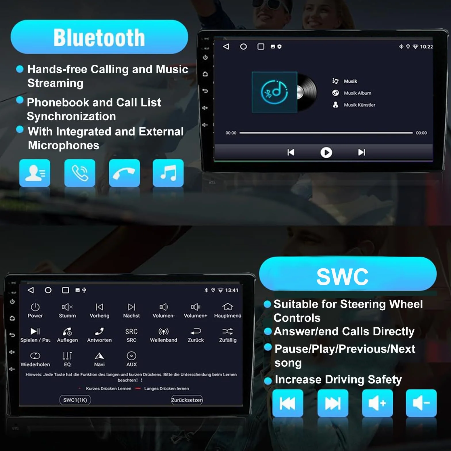 Podwójny Odtwarzacz Samochodowy Do Nissan Frontier Xterra 2009-2012 Z 9'' | Radio GPS nawigacja Carplay bezprzewodowy Android Auto Bluetooth FM AUX-in sterowanie kierownicą kamera cofania