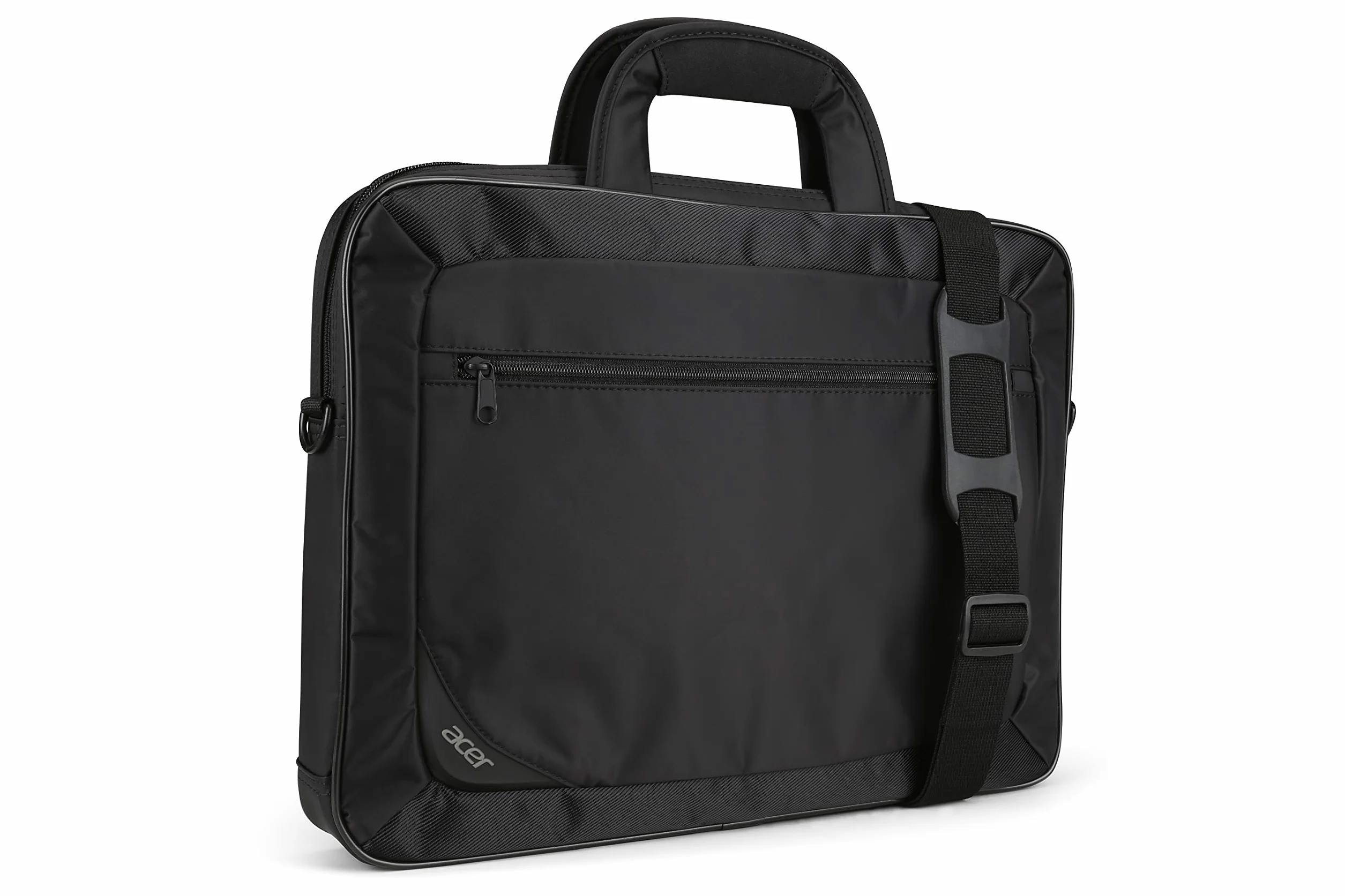 Acer Notebook Carry Case (nadaje się do notebooków o przekątnej ekranu do 17,3 cala / Chromebooków: uniwersalny pokrowiec ochronny z paskiem na ramię, - i wyściółką, pasek do mocowania na wózku, dodatkowa kieszeń przednia) czarna
