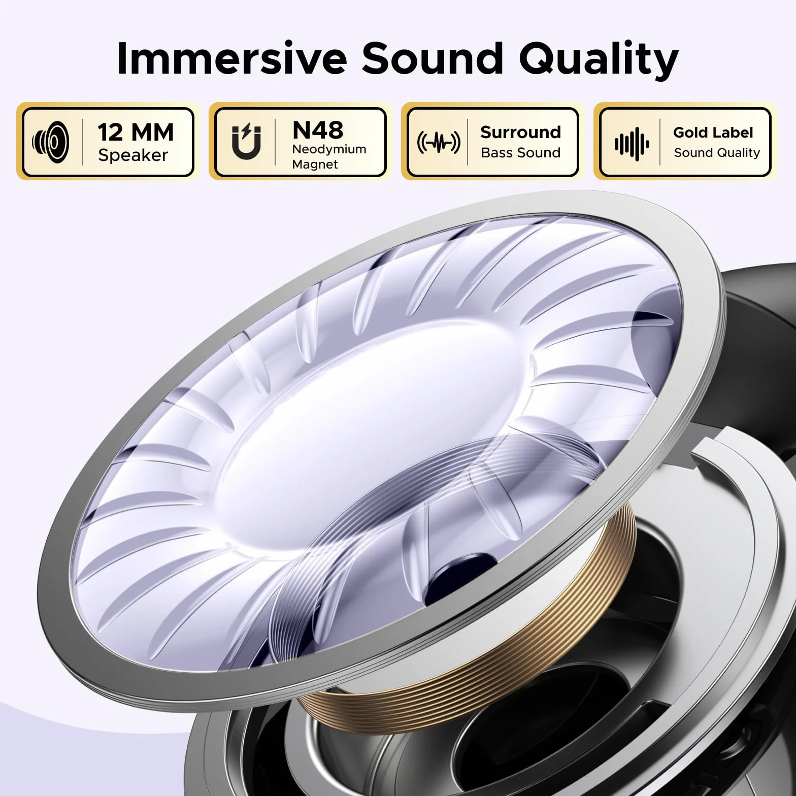 UGREEN HiTune S3 Open Ear Słuchawki, Bluetooth tylko 5,2g | Bluetooth z ENC do rozmów, Głęboki bas, 30h odtwarzania, USB-C szybkie ładowanie i IPX5 wodoodporność
