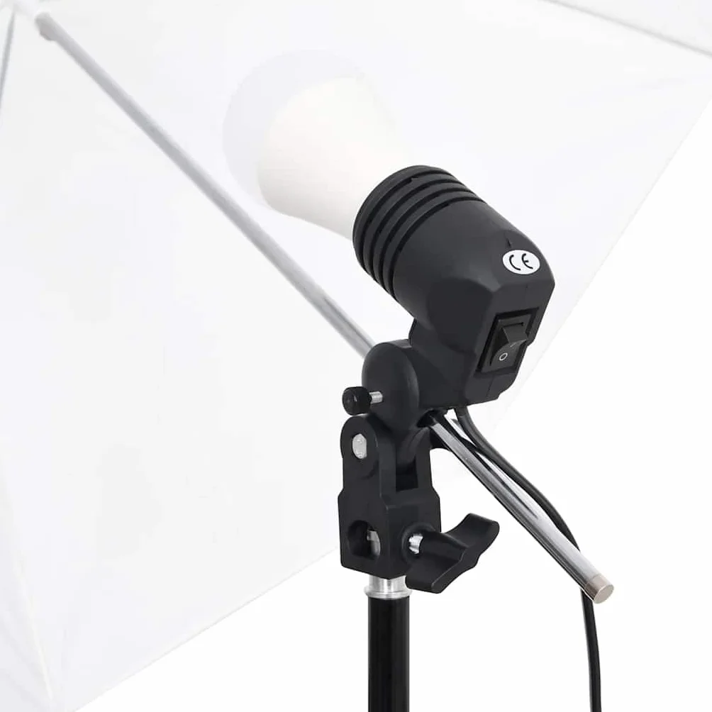 Zestaw do studia fotograficznego z lampą fotograficzną, lampą studyjną, tło, reflektor, aluminiowy statyw, światło dzienne 5500 K, 2 torby do noszenia do fotografii studyjnej i nagrywania wideo
