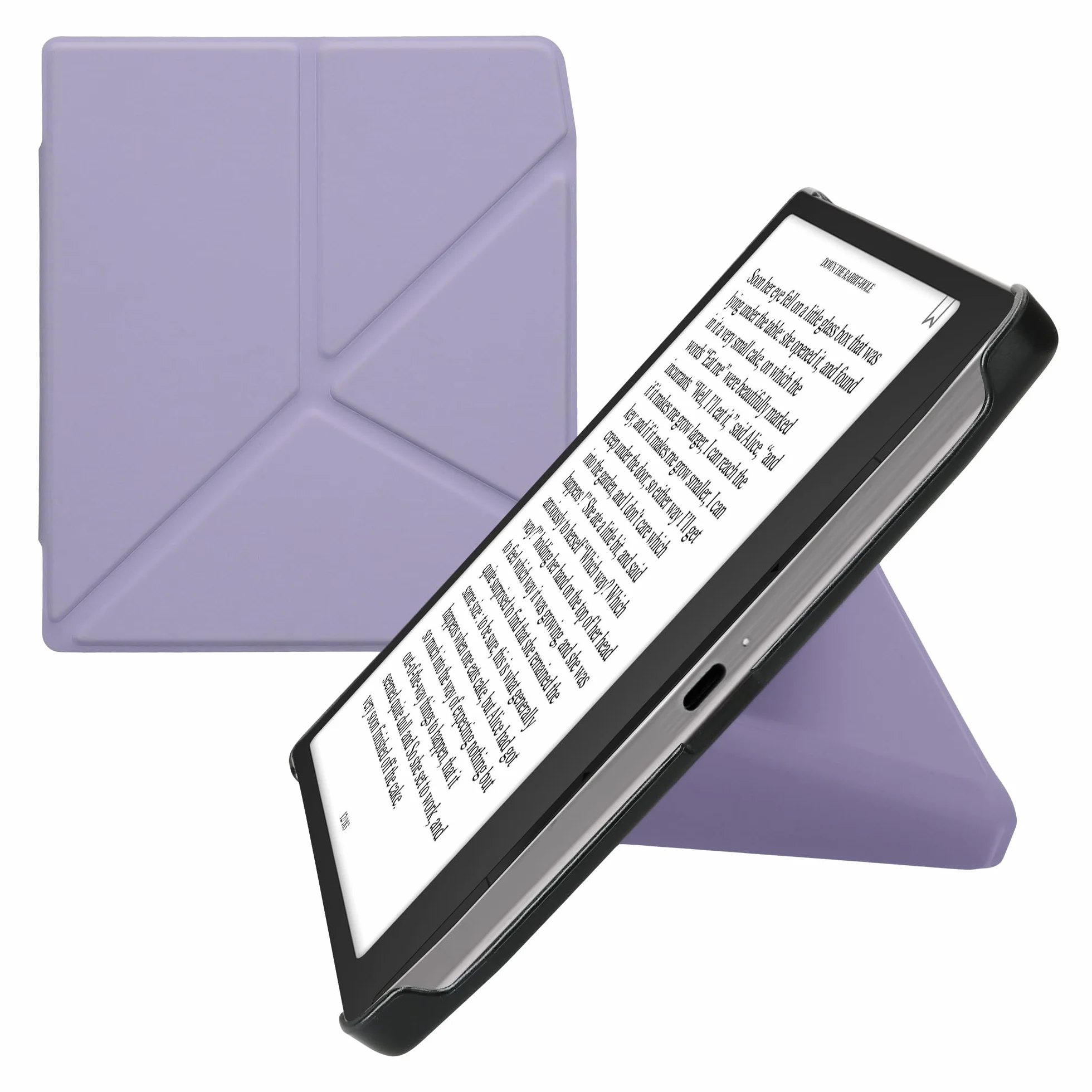 kwmobile Etui kompatybilne z Pocketbook Era/Era Color Stand Case - Etui z klapką Origami z magnetycznym zamknięciem - Fioletowy