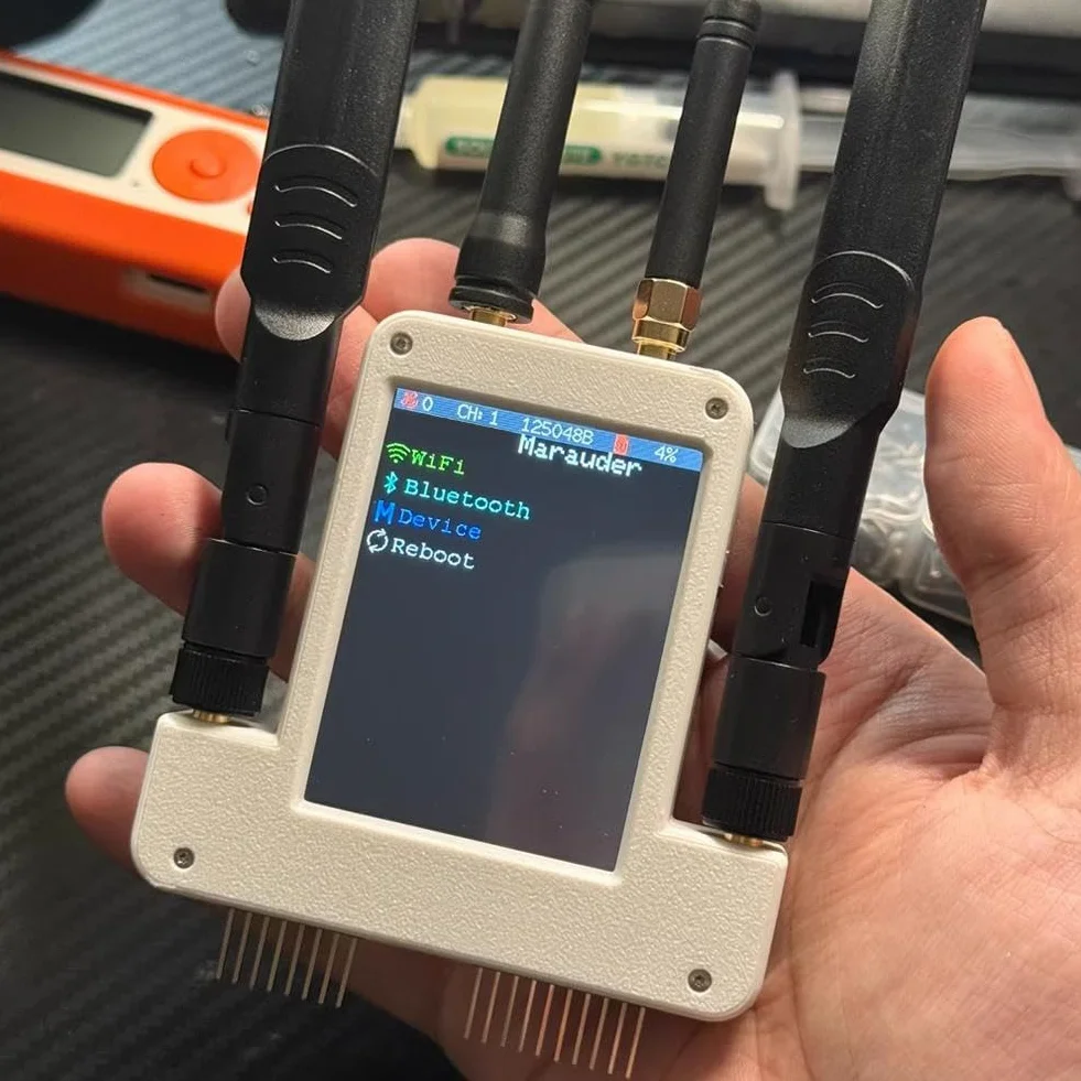 Do modułu Flipper Zero z ekranem 2,8 cala WiFi + moduł GPS 433 M+moduł All-in-One ESP32-S3 WiFi Dev Board obsługuje maruderów i małego delfina