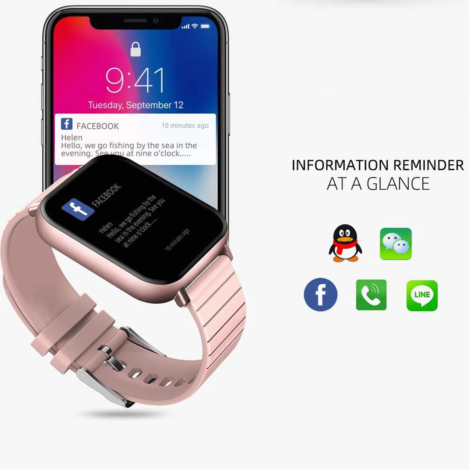 Inteligentne zegarki dla mężczyzn Kobiety Inteligentny zegarek na telefony z systemem Android iOS 1.54 "Ekran dotykowy Fitness Tracker Połączenie Bluetooth Muzyka Krokomierz Licznik kalorii