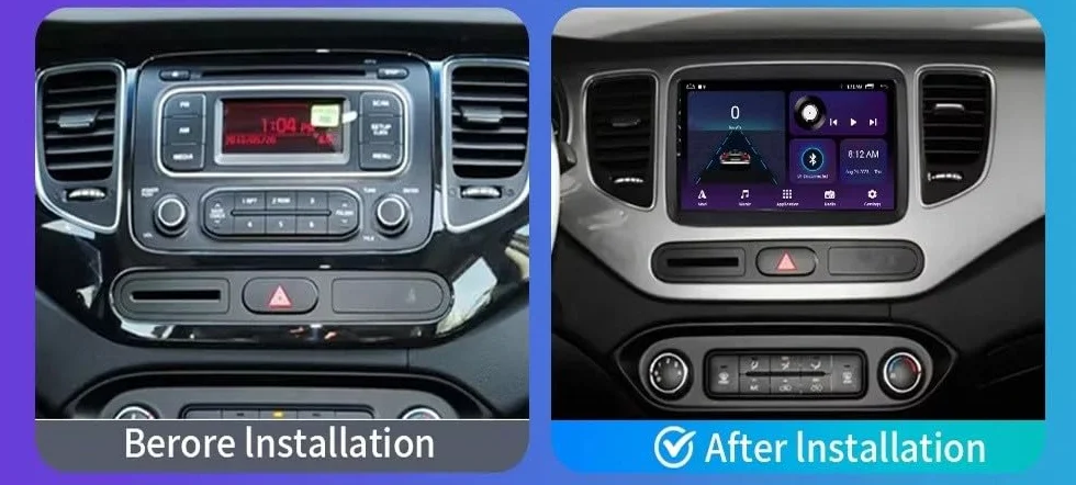 Odtwarzacz Multimedialny 2-Din dla Honda Jazz 2002-2007 Bezprzewodowe Carplay I Android Auto, Pojemnościowy Ekran Dotykowy, Nawigacja Gps Radio Fm Z, 8 Rdzeń 6G+128G