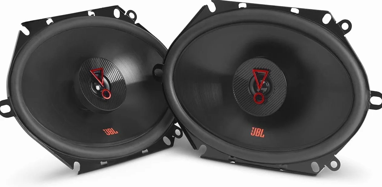 JBL Stage3 8627 2-drożny zestaw głośników samochodowych firmy Harman Kardon – 250 W owalne głośniki samochodowe – duże 15 x 20 cm, czarne