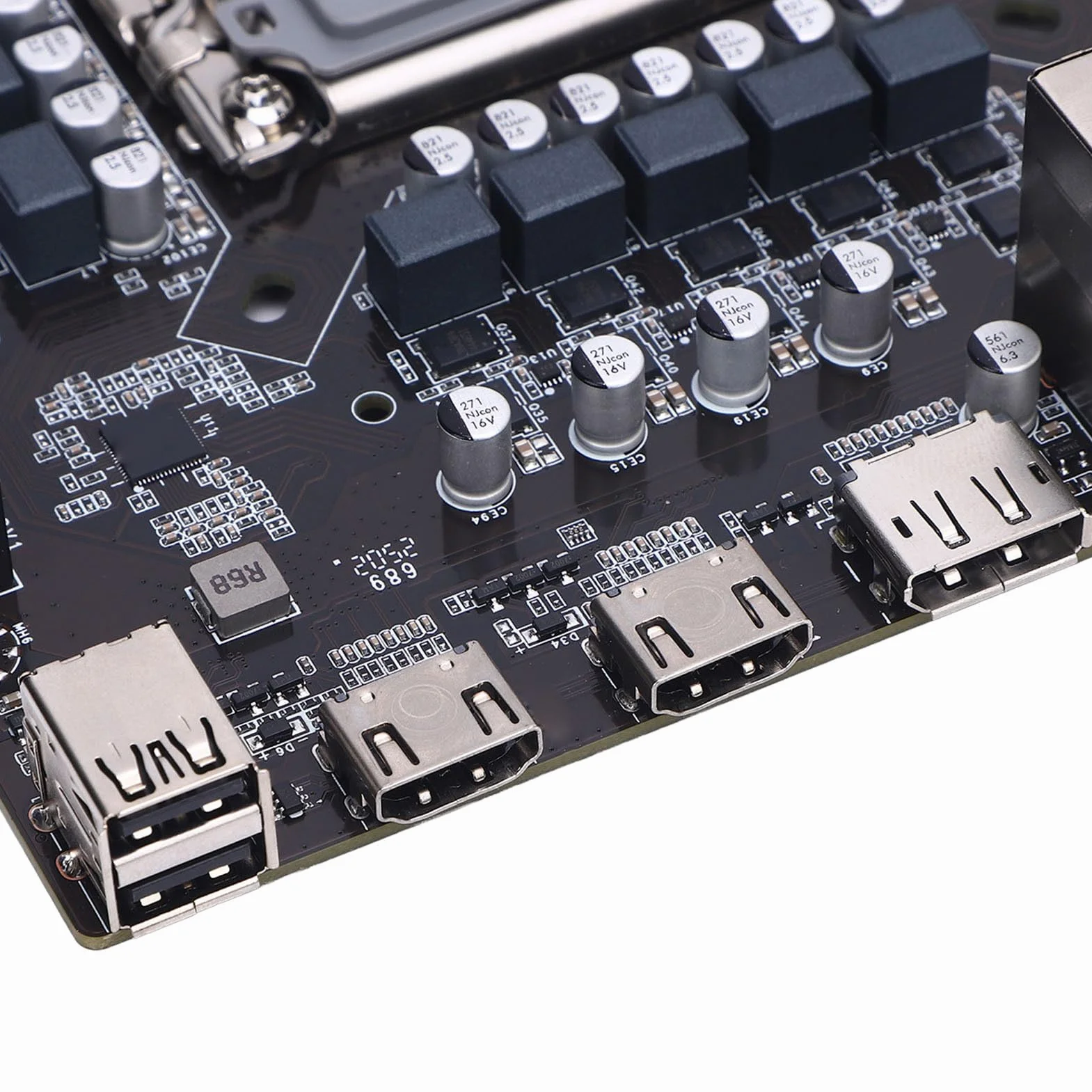 Płyta Główna H610 Gaming Computer Gaming, dla Płyty Głównej Micro Atx LGA 1700, DDR4 M.2 Slot SATA3.0 PCIE 4 WiFi Gigabit LAN, Obsługa dla I3 I5 I9 I9 I9 I7 I9 I7 13th 14.