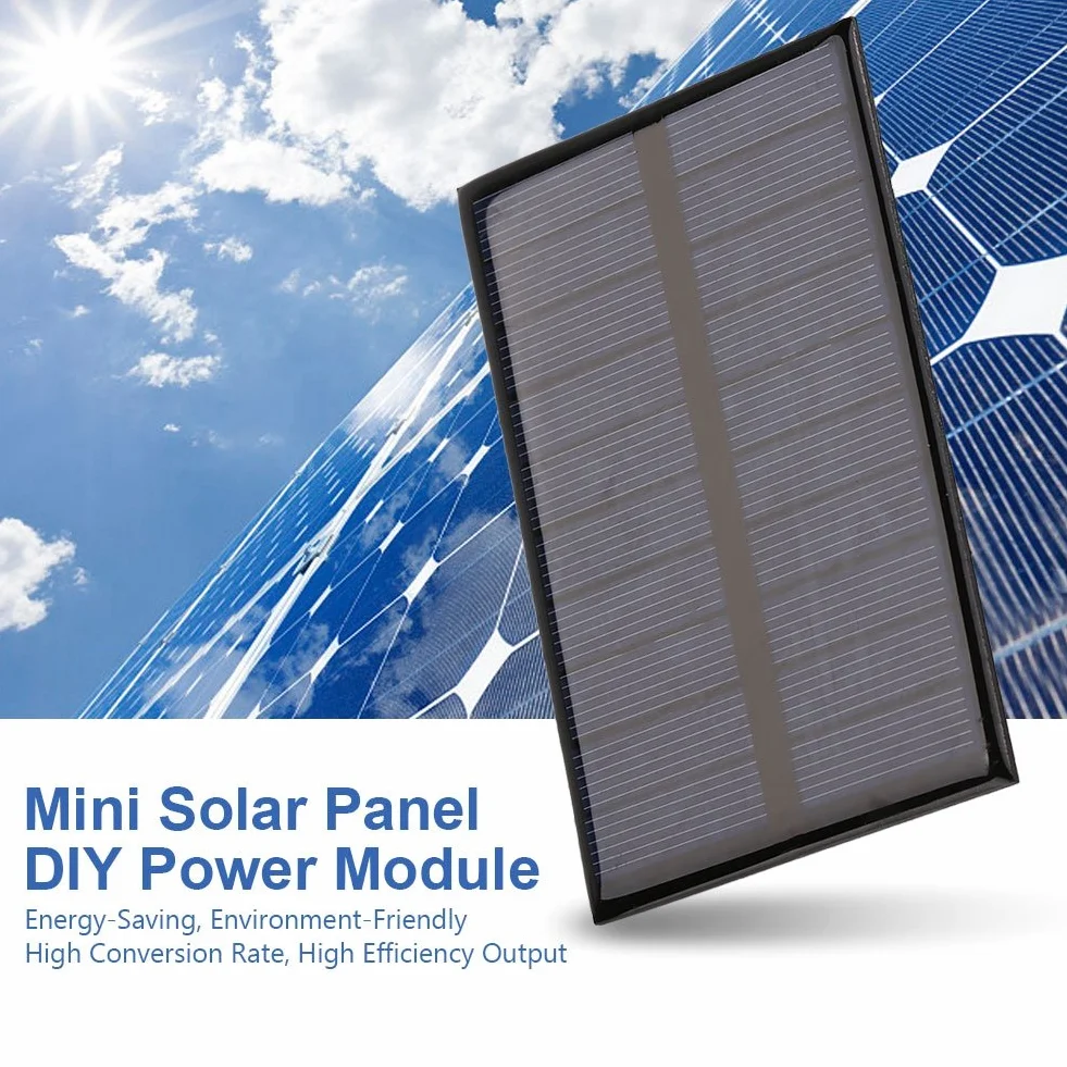 Przenośny panel słoneczny 1.2W 5V Mini moduł DIY ładowarka do telefonu