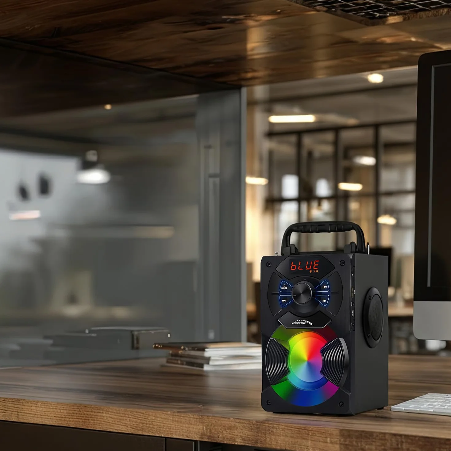 Audiocore AC730 Przenośny Głośnik Bluetooth 5.0 11W LED