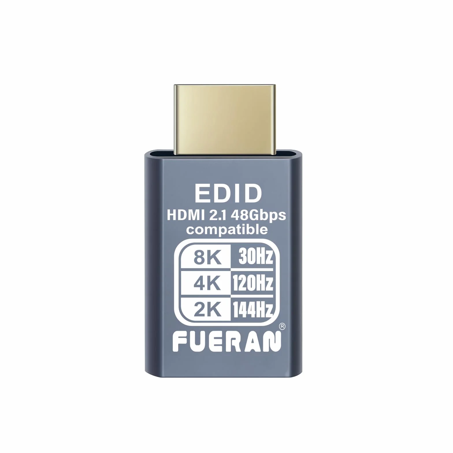 Wtyczka 4K 120Hz HDMI 2.1, emulator wirtualnego wyświetlacza, wtyczka displayport 4k 120 Hz, adapter wyświetlacza z duchem bez głowy, monitor 8K EDID 3840 x 2160 przy 120 Hz (8K-30Hz-3P)