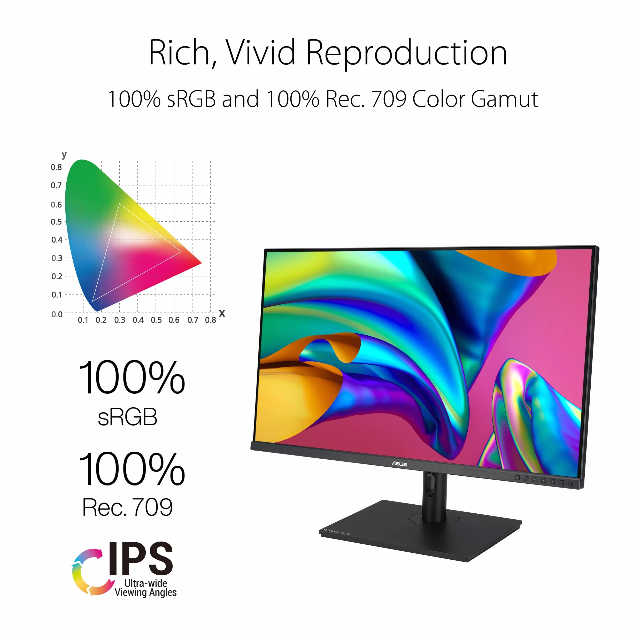 ASUS ProArt PA328QV profesjonalny monitor 31,5", WQHD, 16:9 IPS, 2560 x 1440, ergonomiczny, Pivot, Calman, wysoka wierność kolorów, HDR 10, DisplayPort, HDMI, koncentrator USB