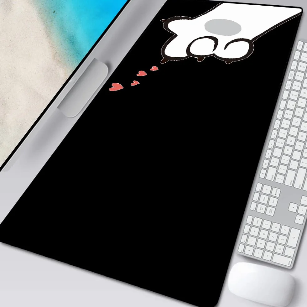 Duża podkładka pod mysz anime różowa urocza łapa kota akcesoria do gier kawaii biuro klawiatura komputerowa podkładka pod mysz XXL PC gracz laptop biurko mata