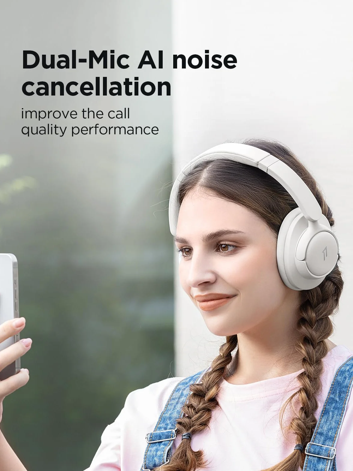 1MORE HQ31 bezprzewodowe słuchawki Bluetooth, słuchawki nauszne z hybrydową aktywną redukcją szumów, 90 godzin odtwarzania, Hi-Res Audio, dźwięk przestrzenny, wyraźne połączenia, szybkie ładowanie, EQ