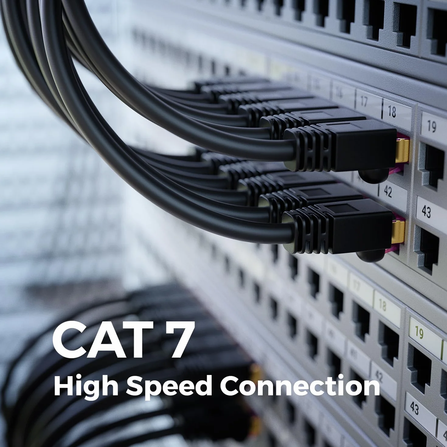 deleyCON 15m Kabel Sieciowy CAT7 Outdoor do Zastosowań Zewnętrznych (10 Gbit/s, 600 MHz, Ekranowanie S/FTP, Miedź) RJ45 Ethernet LAN DSL Kabel Patch - Odporny na Warunki Atmosferyczne - do PC, TV