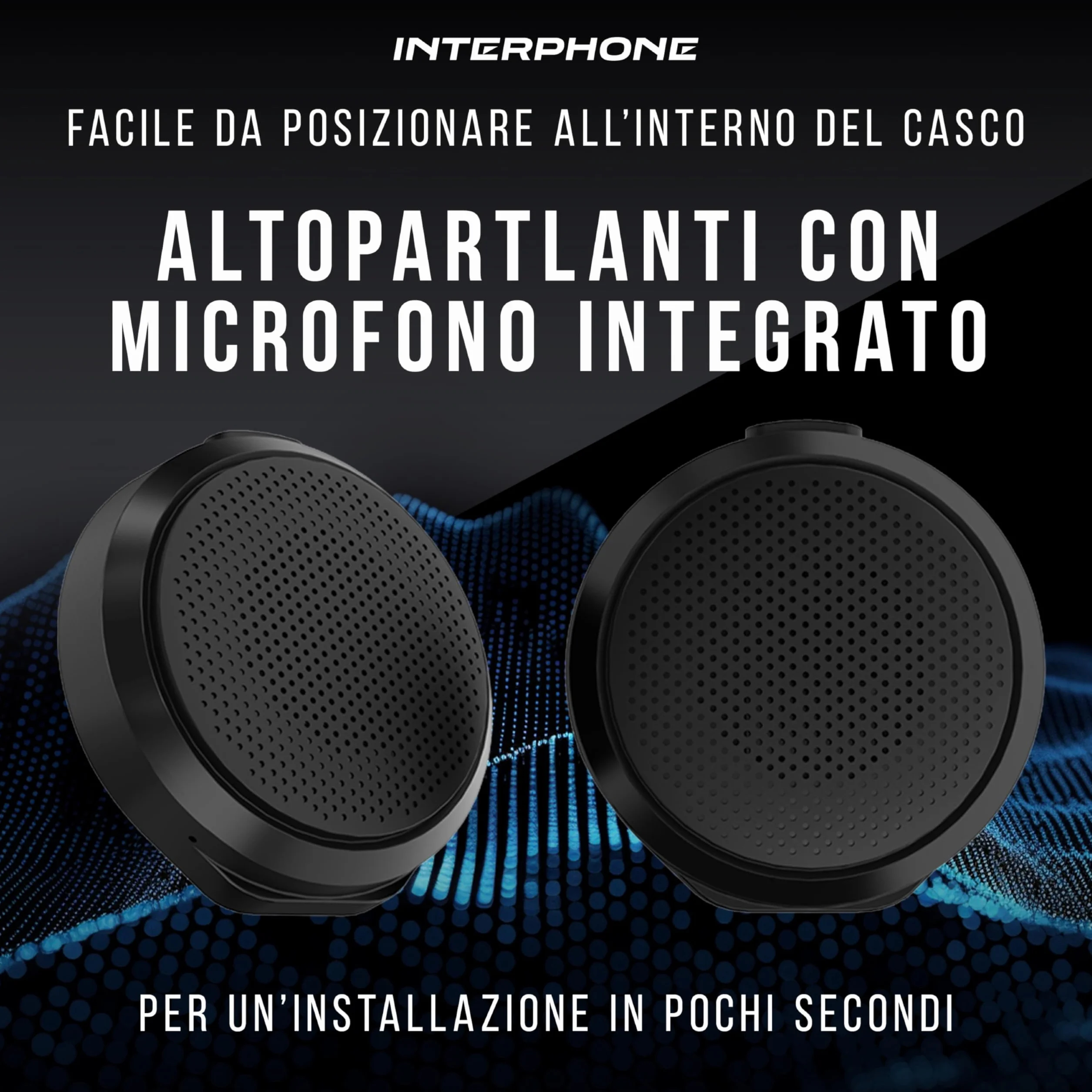INTERPHONE ZERO True Wireless słuchawki douszne do skuterów i sportów zimowych, Bluetooth 5.3, wbudowany mikrofon bezprzewodowy, pilot zdalnego sterowania, zasięg do 6,5 h