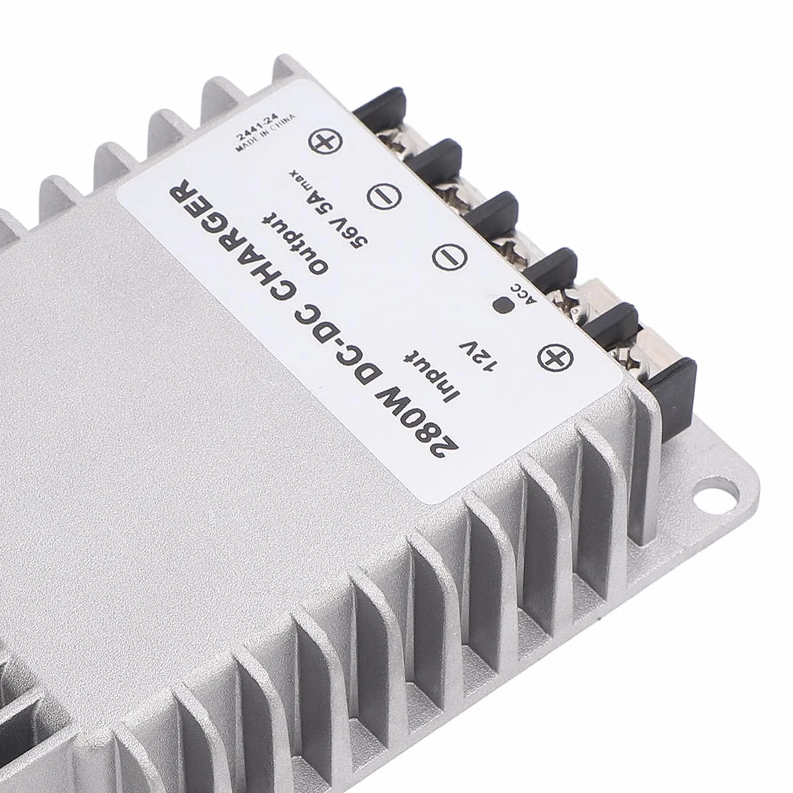 Generic Przetwornica Zwiększająca Napięcie 12 V, Przetwornica Zwiększająca Napięcie 56 V DC ze Stopu Aluminium, 280 W, 5 A, wydajność 94% Zasilacz IP68 Do Routera Gen 3. Domowe Biuro, Do Użytku na