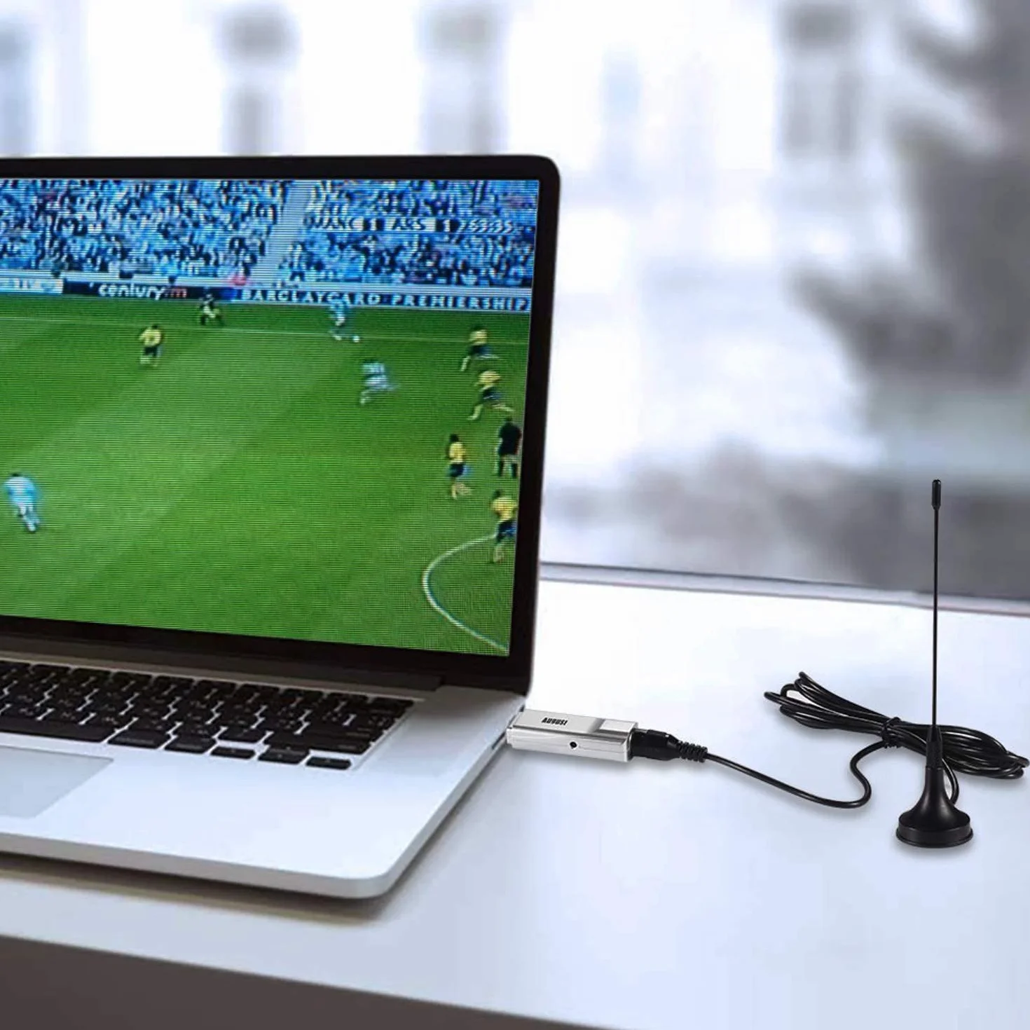 Tuner TV USB HD - August DVB-T210 - Oglądaj cyfrowy telewizor Cyfrowa telewizja naziema w Full HD na laptopie i komputerach stacjonarnych - zewnętrzna karta telewizyjna do Windows 11,10, 8, 7
