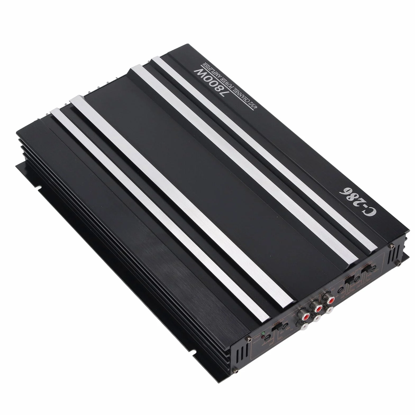 4 -kanałowy Wzmacniacz Samochodów o Wysokiej Mocy 7800W Klasy Aluminium Aluminium z Czystym Basem dla DC 12V Truck Boat UTV Motocyklowe Systemy Stereo