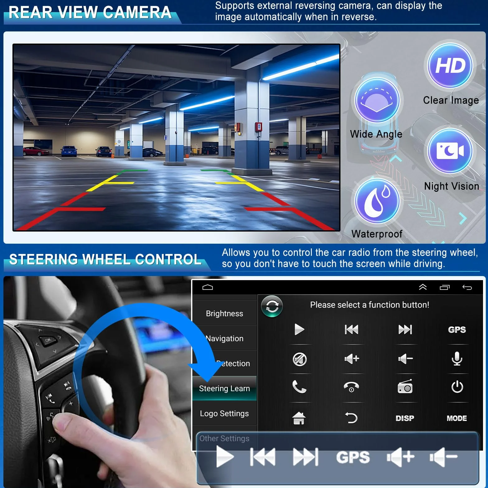 2+32G Android 15 radio samochodowe do Chevy S10 2003-2006 z Carplay Android Auto | 7-calowy ekran dotykowy Auto Stereo Display Player Radio GPS Navigation Head Unit z SWC FM RDS MirrorLink Split Screen