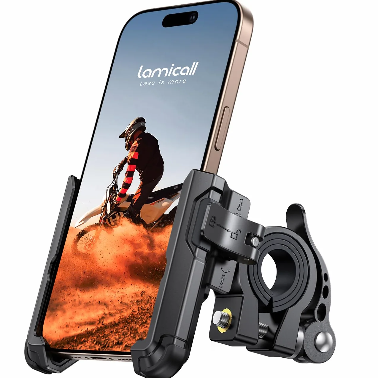 Lamicall uchwyt telefonu rowerowy motorowy 360° obrotowy uniwersalny na kierownicę iPhone 16/15/14 Samsung