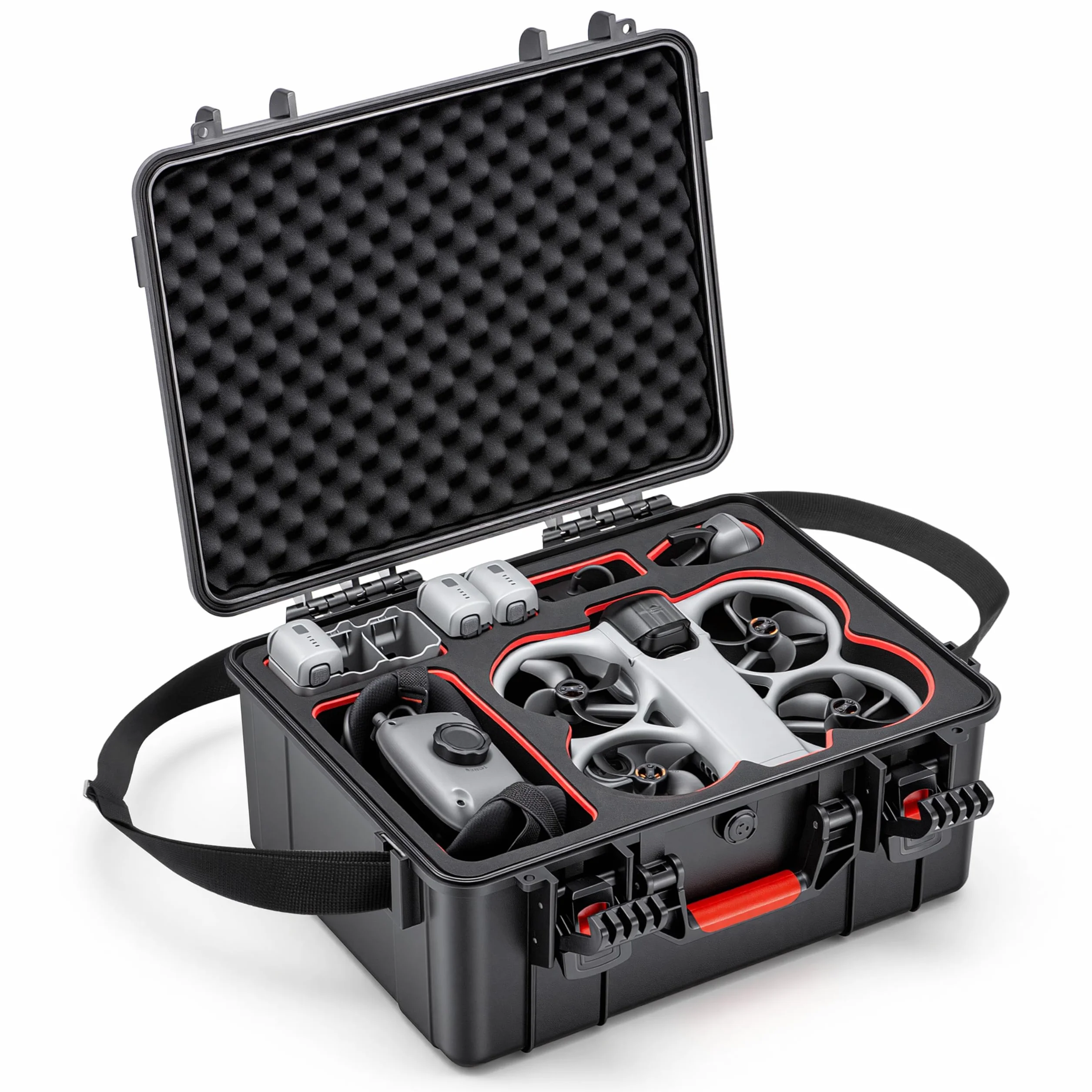 STARTRC Avata 360 walizka, wodoszczelna, twarda obudowa, torba do DJI Avata 360 Fly More Combo, akcesoria do kontrolera DJI RC 2/RC Motion 3, gogli N3, 6 akumulatorów i ładowarki [tylko walizka]