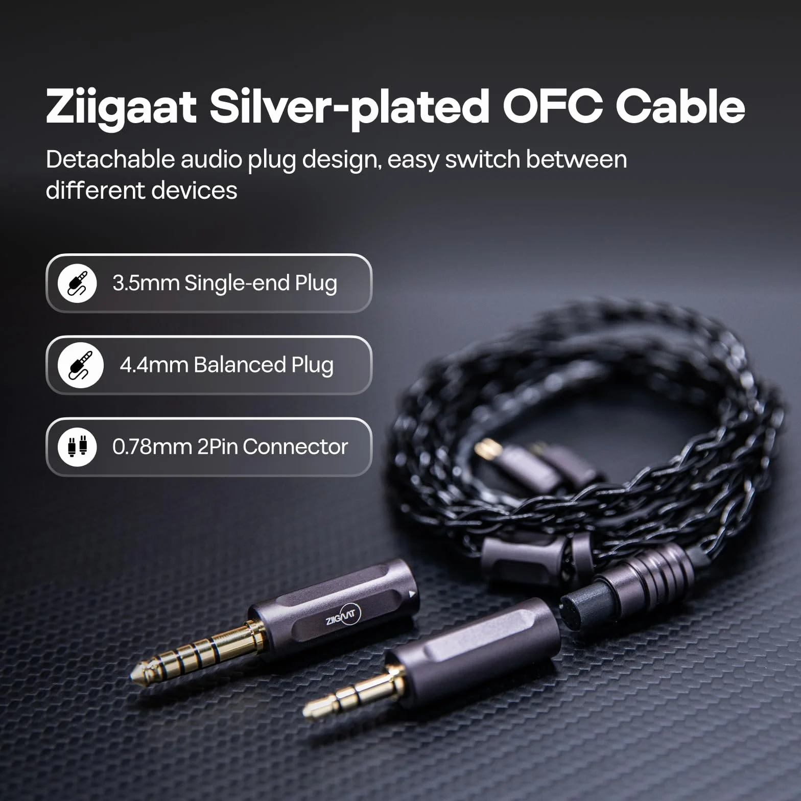 Linsoul ZiiGaat Horizon monitor dokanałowy, 1DD+2BA+2 Planar przewodowe słuchawki douszne HiFi, słuchawki IEM klasy studyjnej, naturalne, zrównoważone strojenie z maślanie gładkim przedłużeniem