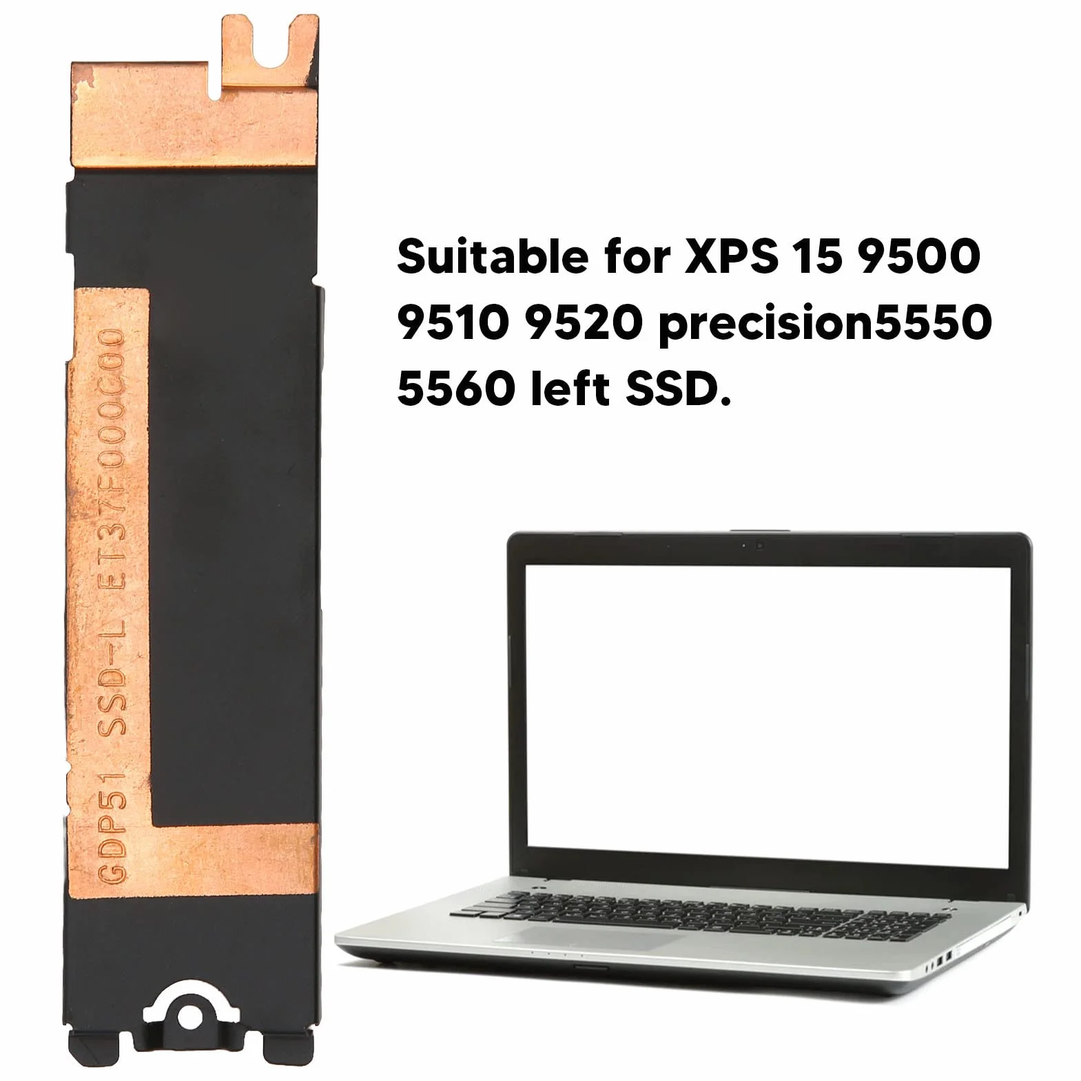 Osłona Radiatora SSD, Rozpraszania Ciepła SSD do Dysku SSD Nvme M.2 NGFF, Wspornik Termiczny Laptopa Osłona Termiczna do XPS 15 9500 9510 9520