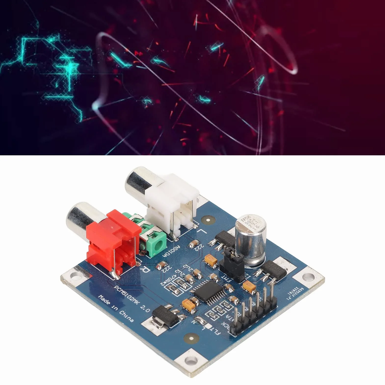 PCM5102/PCM5102A Karta Dźwiękowa Płyta Dekodera DAC Wejście I2S 32bit 384K z Wyjściem Słuchawkowym 3.5 Płyta Dekodera HiFi
