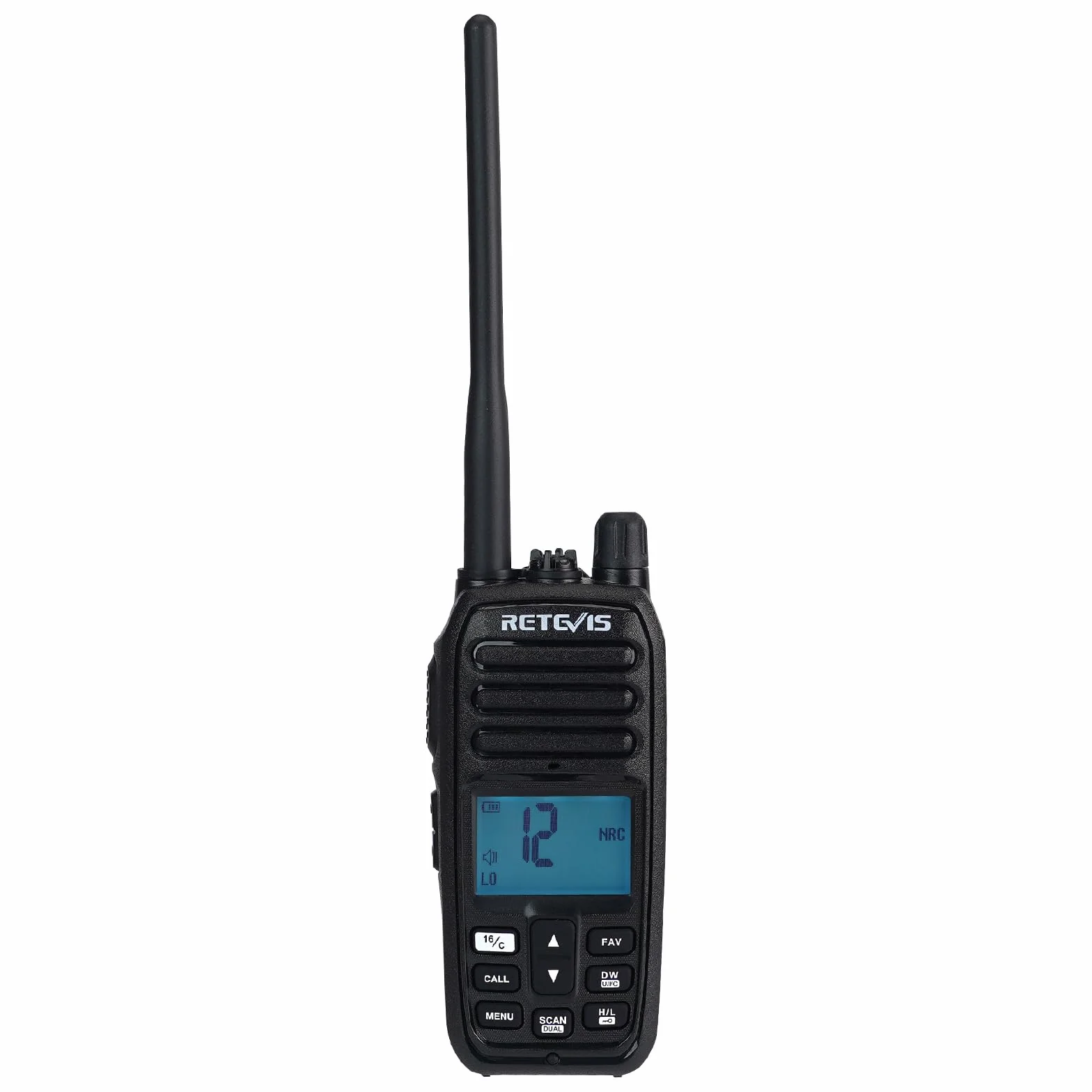 Retevis RM21 Ręczne radio morskie, wodoodporne walkie-talkie IP67, inteligentna redukcja szumów AI, 88 kanałów wysyłanych na ląd Dwukierunkowe radio dla straży przybrzeżnej(czarny, 1 opakowanie)