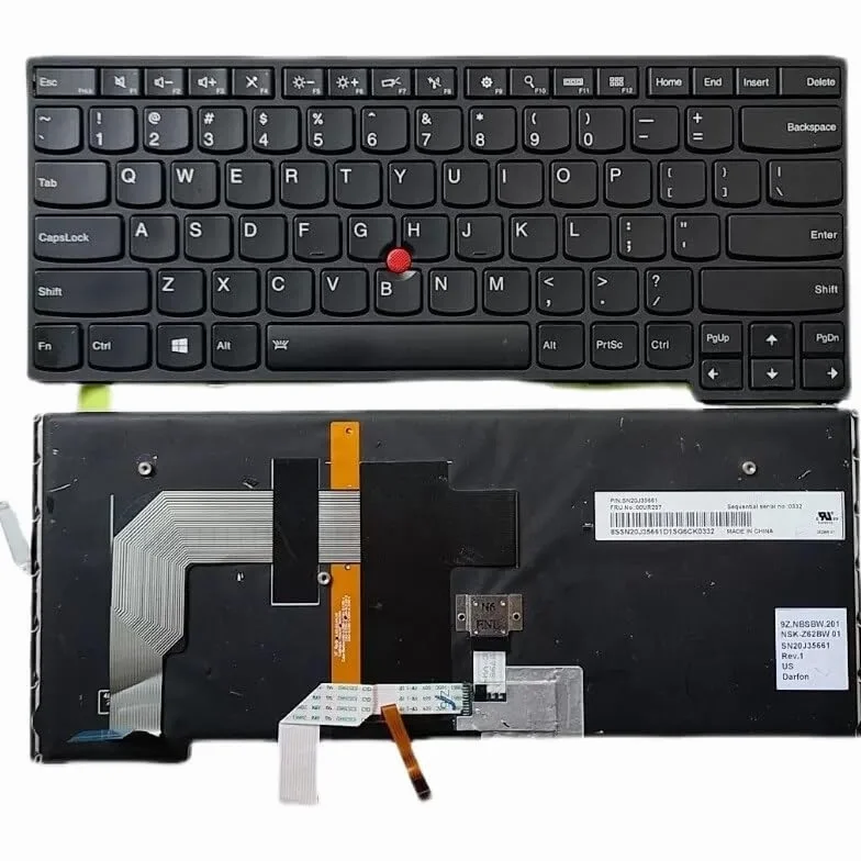 Części laptopa podświetlana klawiatura do Thinkpad Yoga 14 S3 P40 do jogi 460