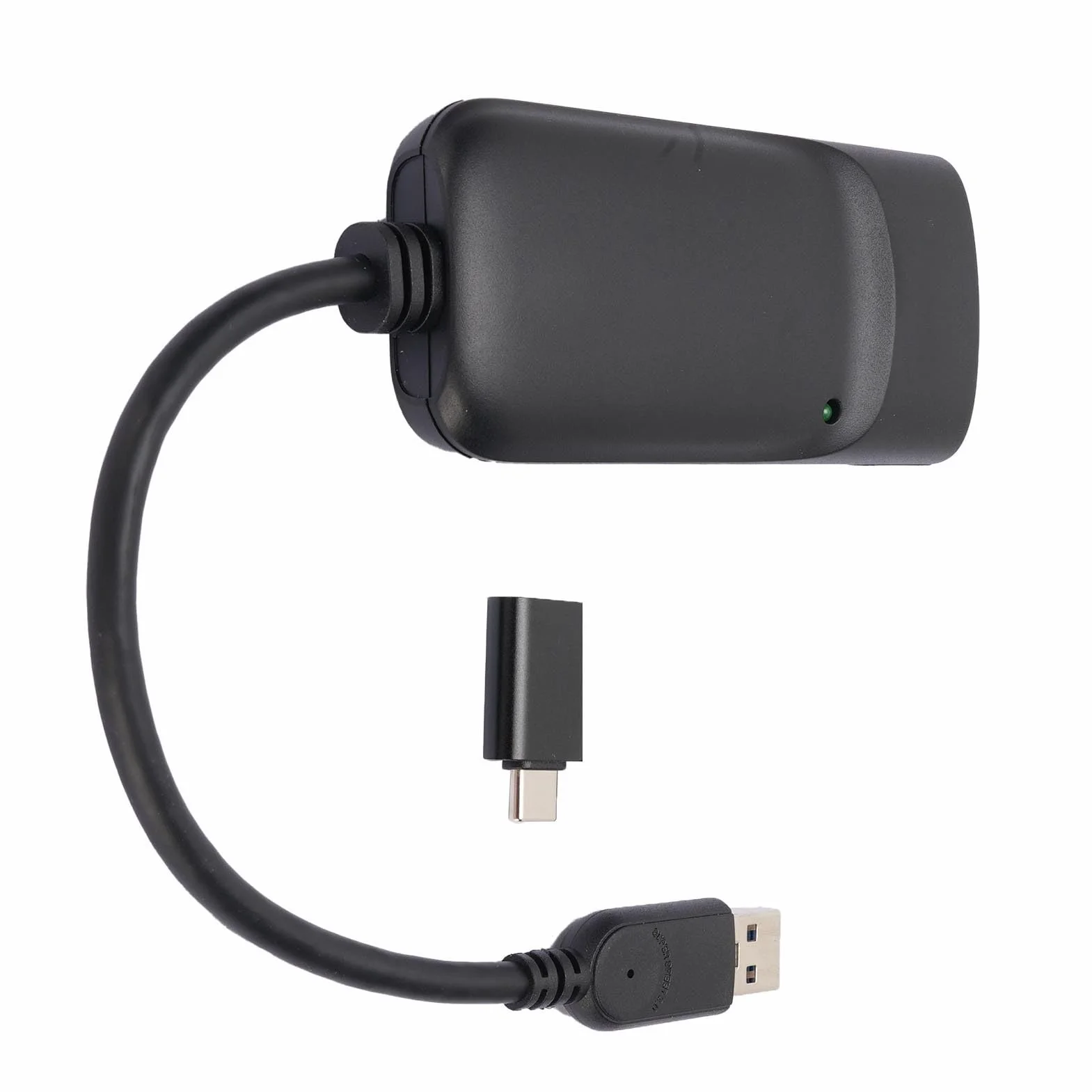Ejoyous Adapter USB 3.0 do Interfejsu Multimedialnego Wysokiej Rozdzielczości 2K, Konwerter Audio-wideo ABS z Wejściem Mikrofonowym, Obsługa Rozszerzonych Trybów Lustrzanych do Edycji spotkań