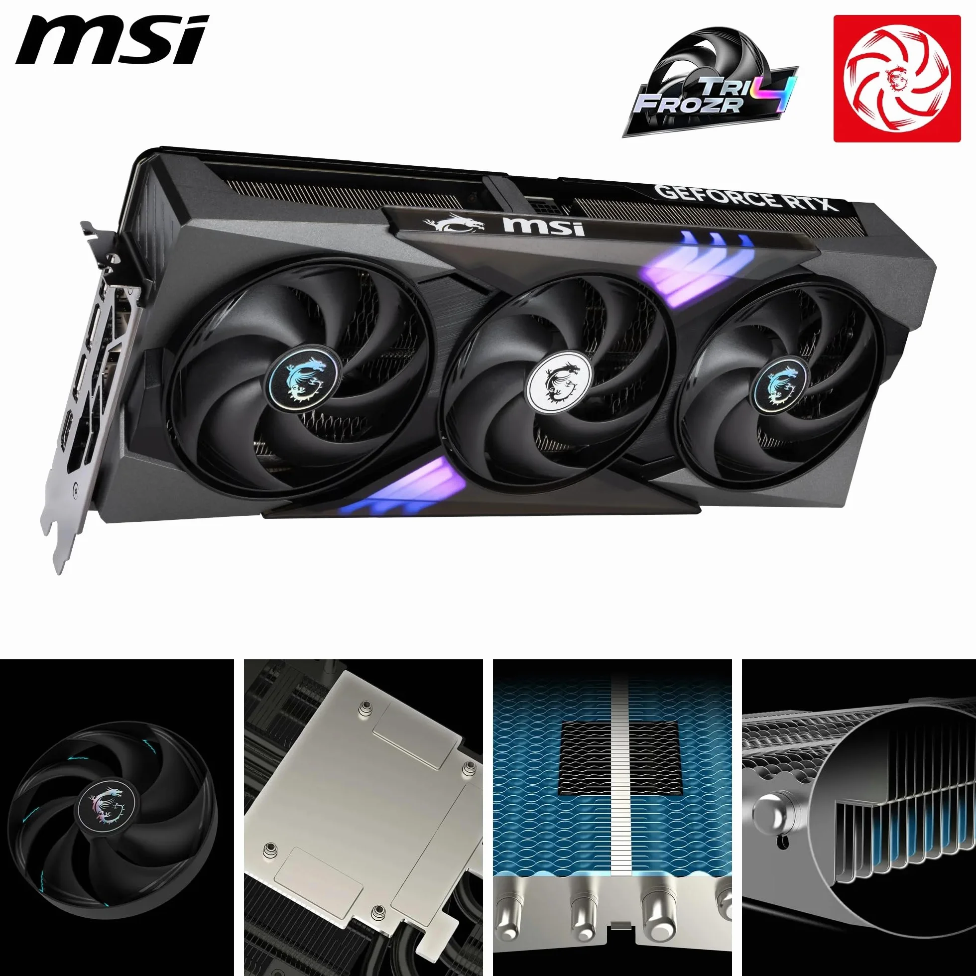 MSI Karta graficzna NVIDIA GeForce RTX 5070 12G Gaming Trio OC 192 Bit GDDR7, częstotliwość Boost do 2625 MHz, PCIe Gen 5, DLSS 4, DP 2.1 x 3, HDMI 2.1 x 1