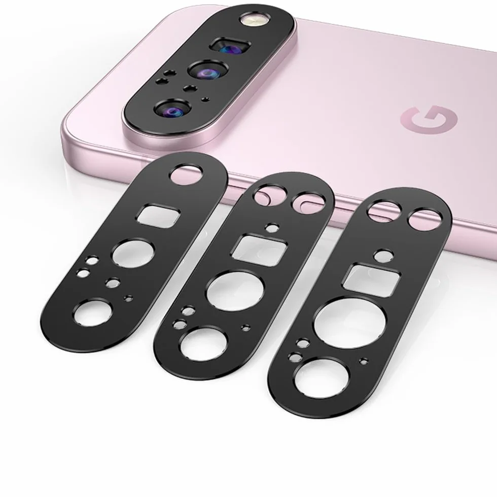 dla Google Pixel 10 Pro XL Folia Ochronna na Soczewki, [2 Pack] Aluminiowa Osłona Obiektywu Aparatu, Etui Przyjazny, Anti-Scratch-Czarny