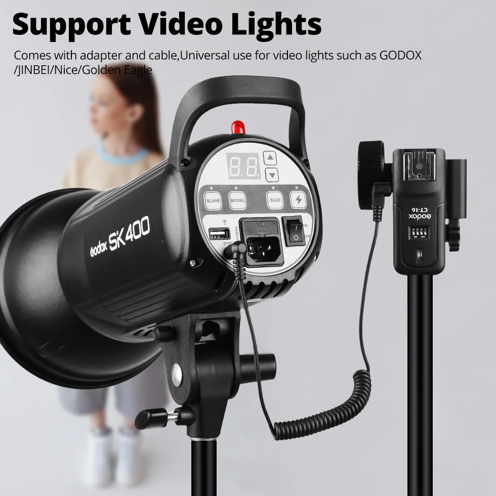 GODOX CT 16 CT-16 Trigger 16 kanałów bezprzewodowy nadajnik radiowy flash +3 szt. zestaw odbiornika kompatybilny z Canon Nikon Pentax DSLR Camera
