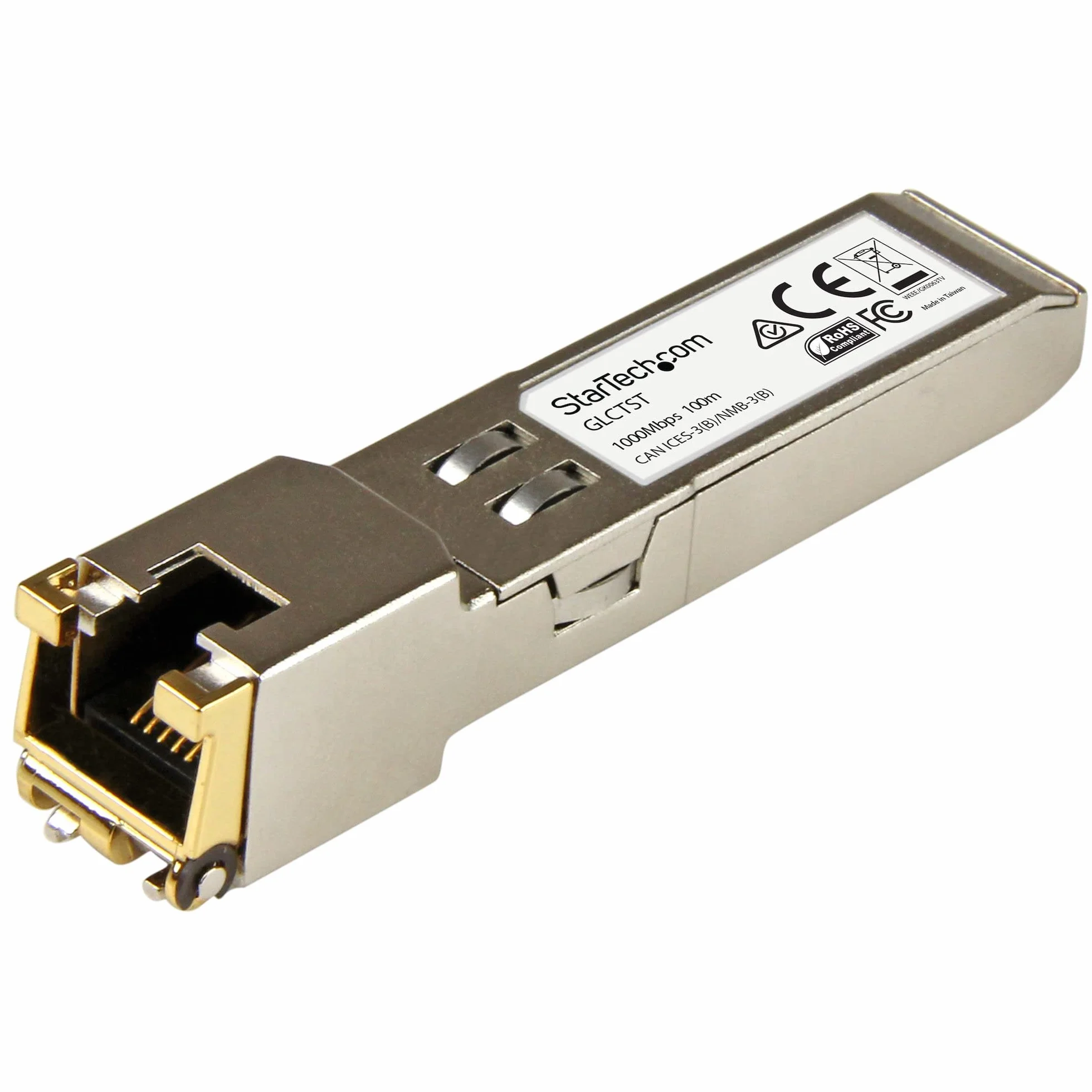 StarTech. com Gigabit RJ45 miedziany moduł transceiver Modul, kompatybilny z Cisco GLC-T, 1000Base-T, Mini-GBIC