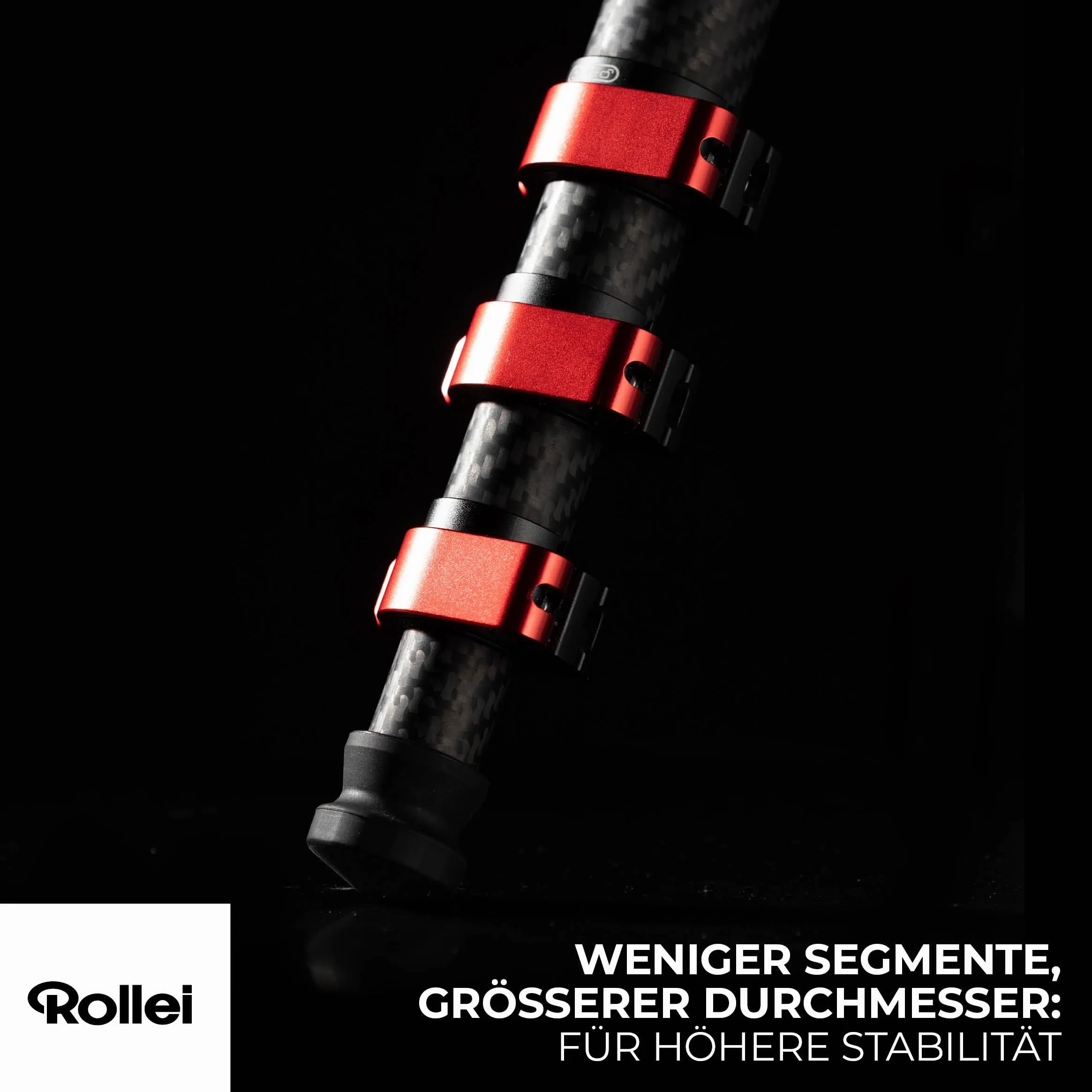 Rollei Easy Traveler XL statyw węglowy – nośność 10 kg, stabilna konstrukcja, ultralekki, kompaktowy, funkcja blokowania bez wysiłku