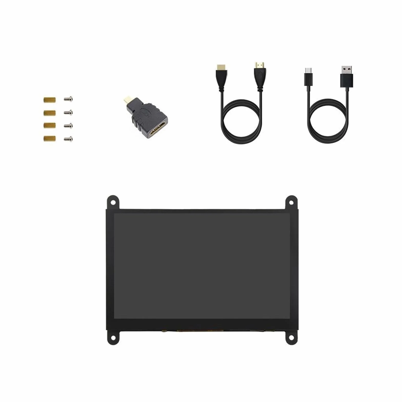 5-calowy ekran dotykowy panel monitora LCD pojemnościowy dotykowy 1024x600 dla 5 3B+ 4B konsola do gier