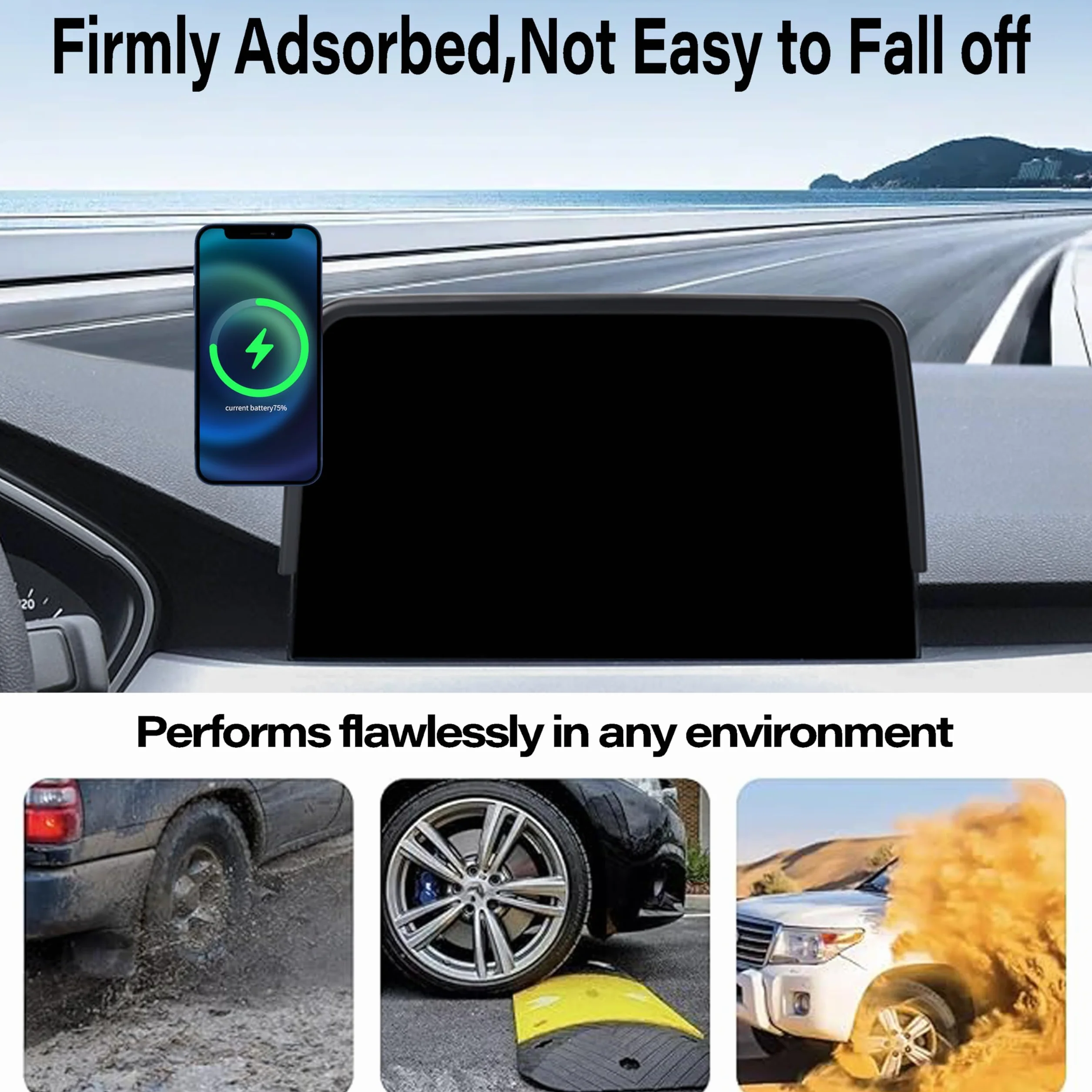 Bezprzewodowa ładowarka samochodowa uchwyt na telefon do samochodów Ford Escape 2020-2025, akcesoria do mocowania ekranu 2020-2025, mocowanie do telefonu komórkowego z Magsafe 20-2025