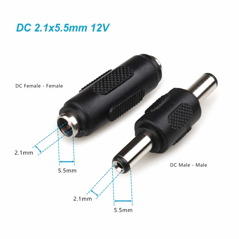 GTIWUNG Przewód przedłużający 12 V, 10 metrów, płaski kabel przedłużający, zasilacz DC 2,1 mm x 5,5 mm, kabel żeński na męski do kamery bezpieczeństwa CCTV/IP, DVR i innych urządzeń